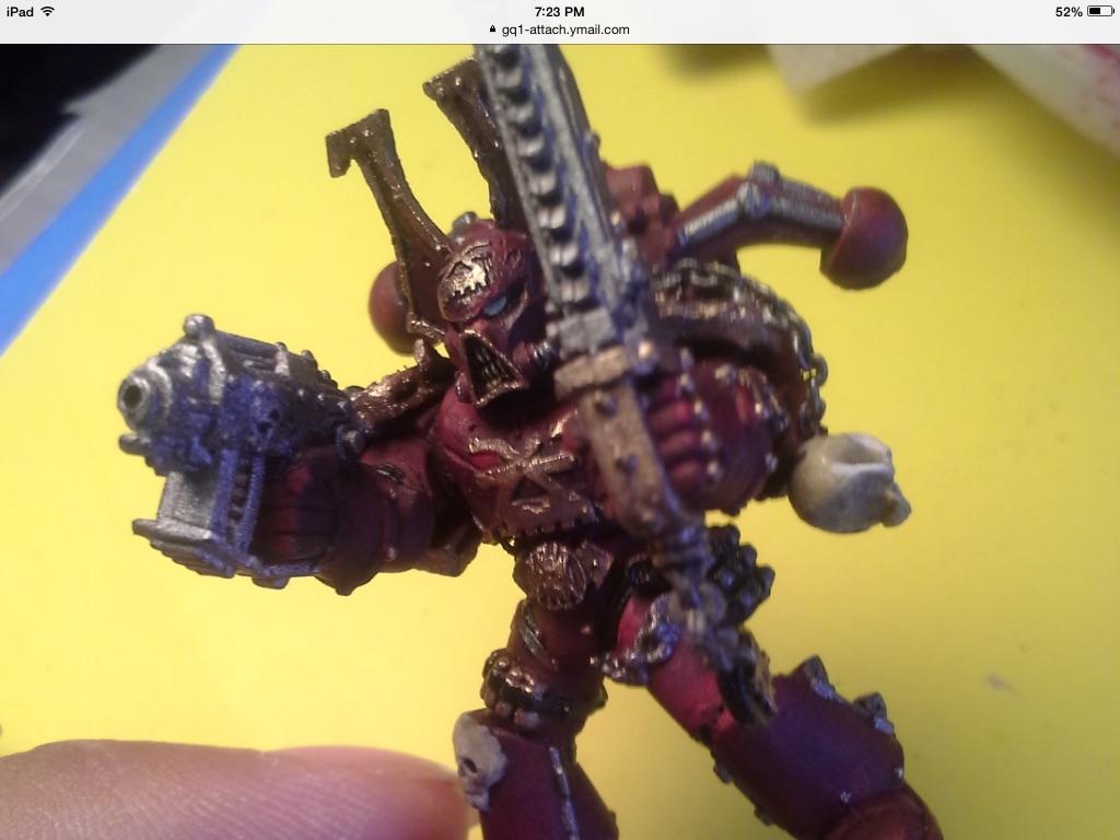 Still needs a dry brush on base n blood on sword