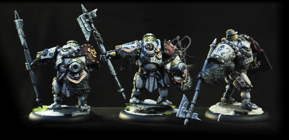 Khador, Non-Metallic Metal, Snow, Steampunk, Warmachine, Winter