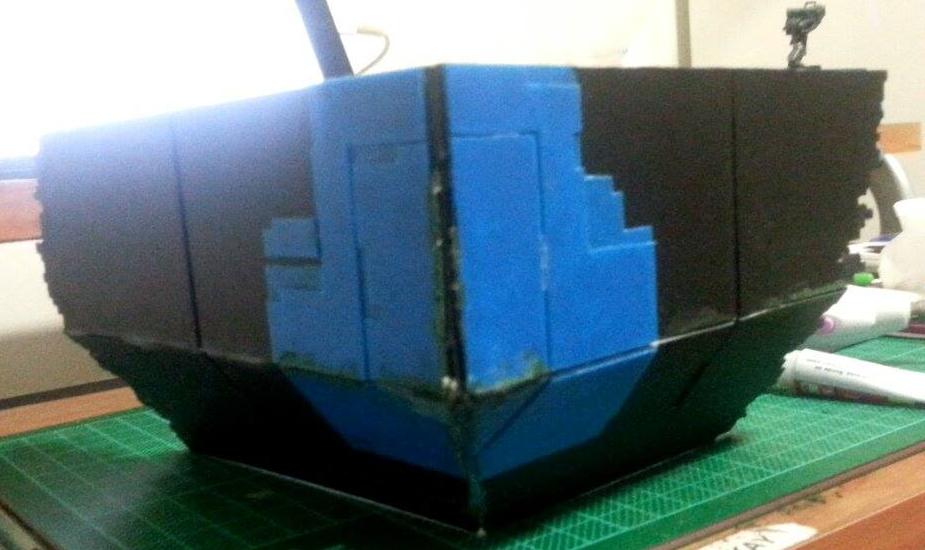 Bottom panels glued on