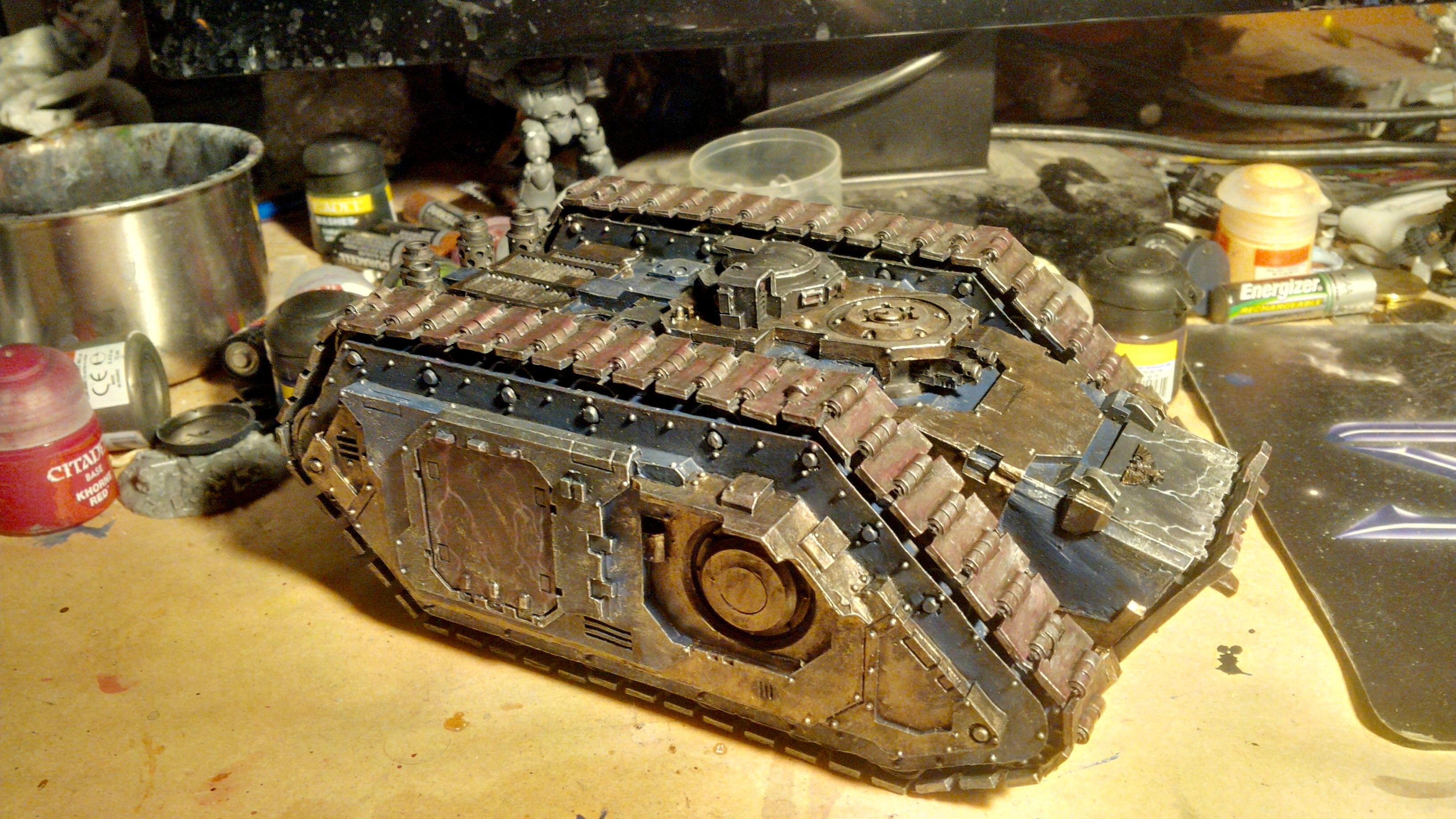 30k, Blue, Gold, Horus Heresy, Lightning, Night Lord, Spartan, Tank
