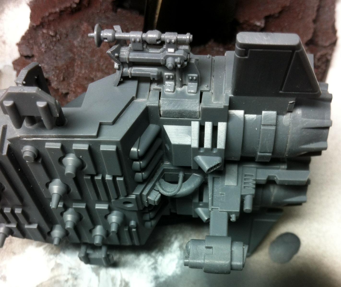 Space Marine Landspeeder - side view