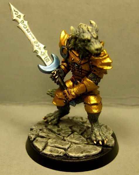 Dungeons And Dragons, Lupine Fighter, Pathfinders, Reaper Miniatures, Reaper Minis, Rpg