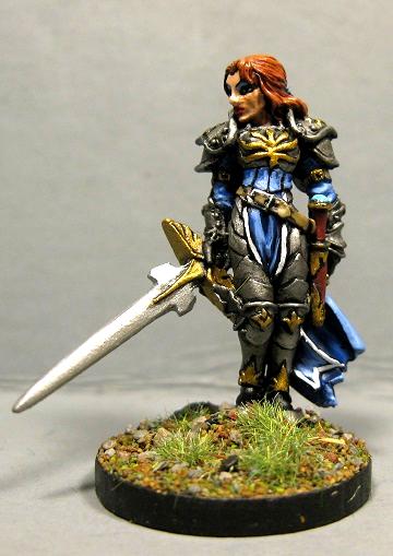 Dungeons And Dragons, Female Paladin, Pathfinders, Reaper Miniatures, Reaper Minis, Rpg
