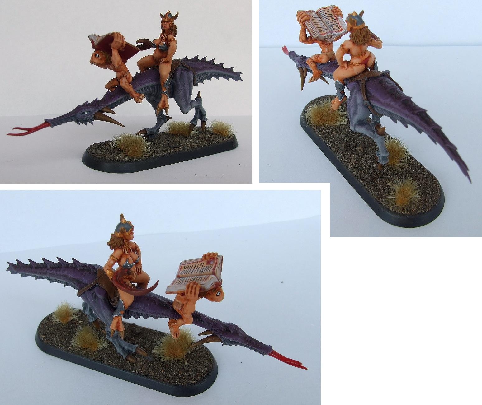 Conversion, Daemons, Female, Herald, Seeker, Slaanesh, Warhammer 40,000