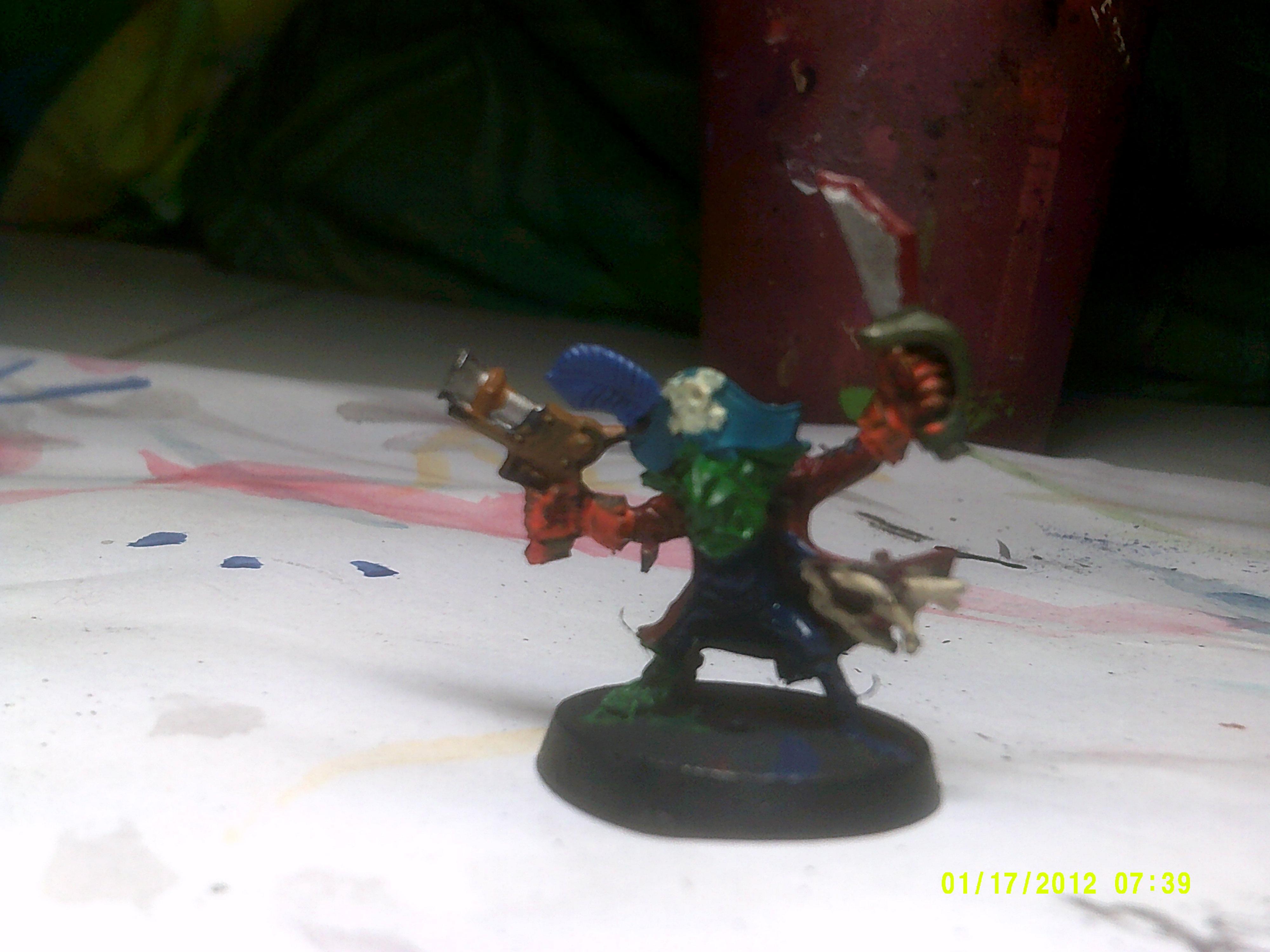 Base coat on Grot Blasta ammo runt complete front