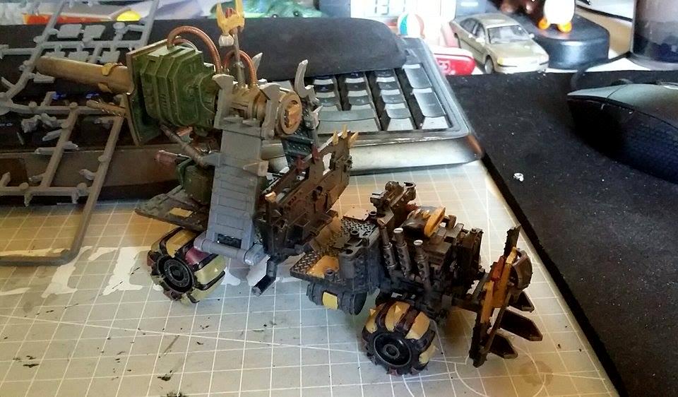 Imperial Knight Crusader, Looted Truck, Orks, Work In Progress