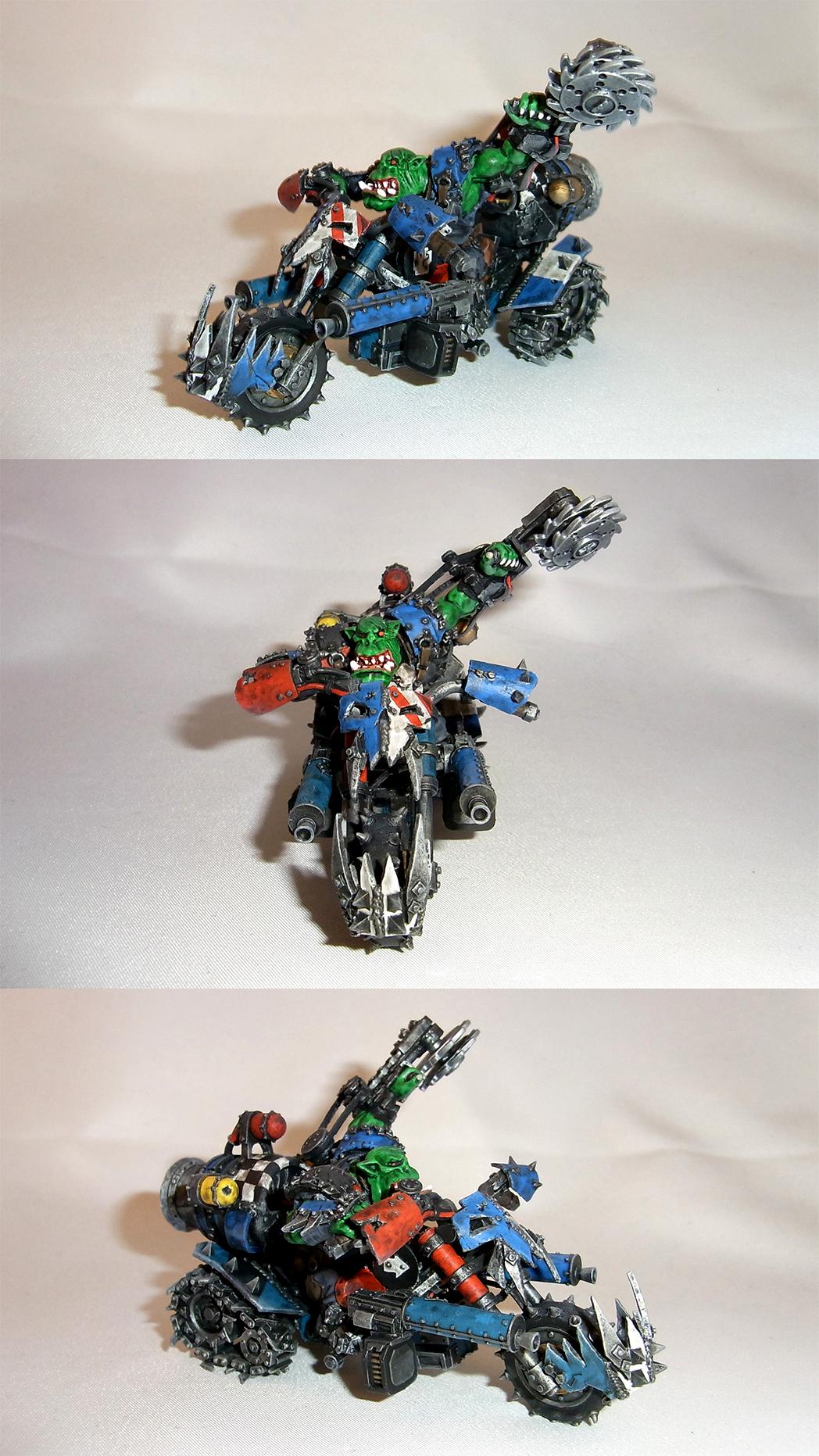 Bike, Boss, Forge World, Orks, Saw, Warbike