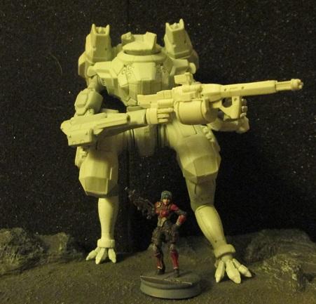 Salamander mech compared to 28mm