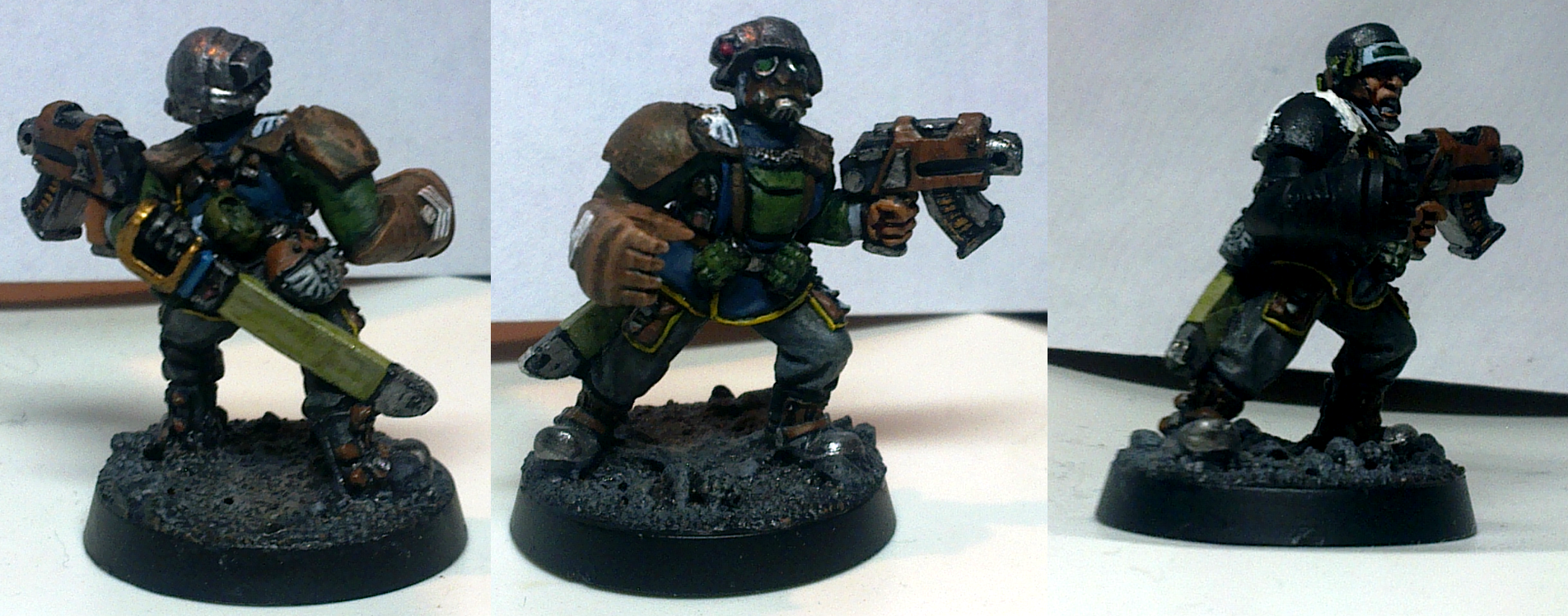 Bolt Pistol, Conversion, Kolony Militia, Pig Iron, Power Fist, Veteran Sergeant