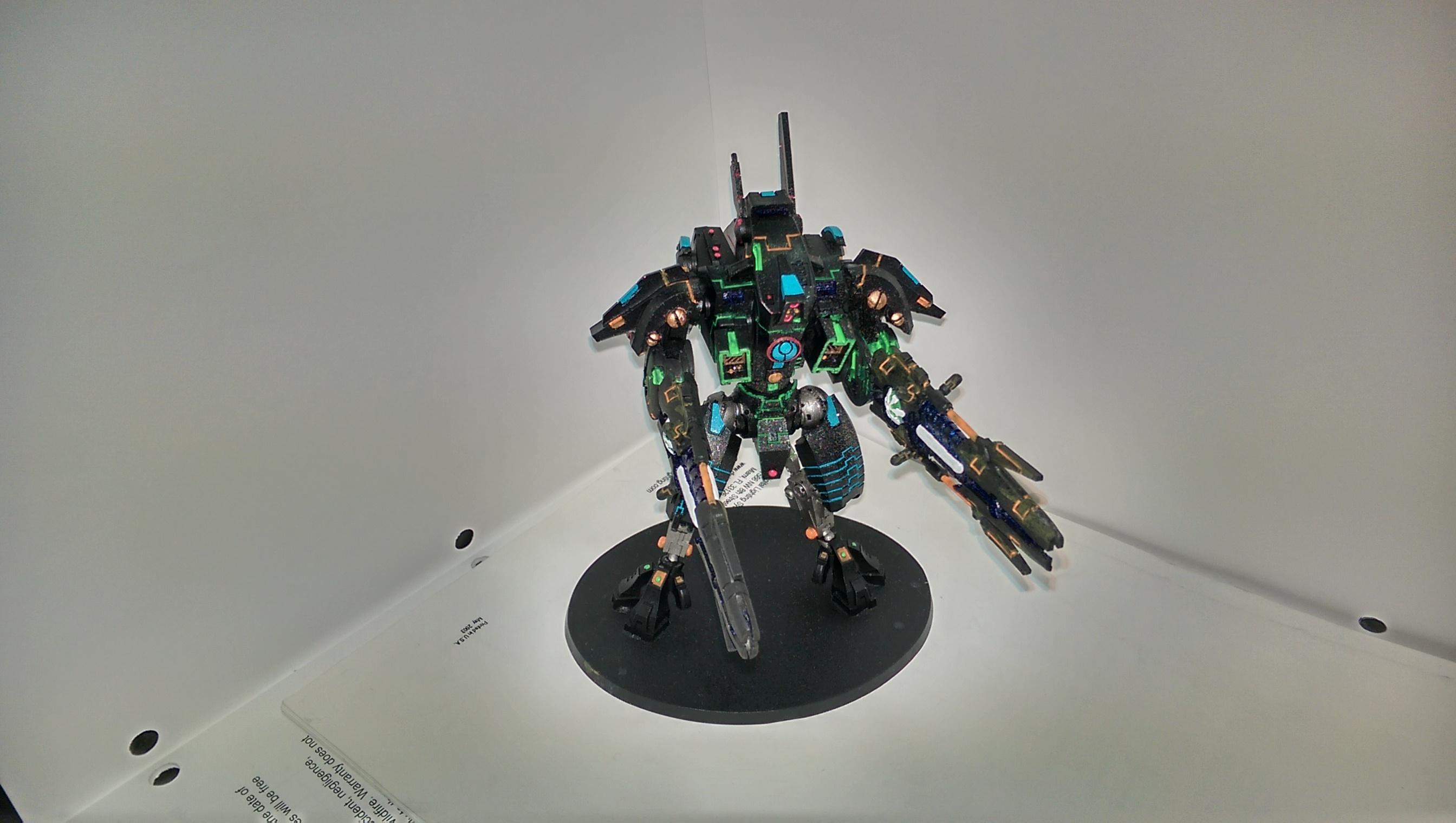 107, Army, Neon, Painting, R'varna, Tau, Tron, Warhammer 40,000, Xv