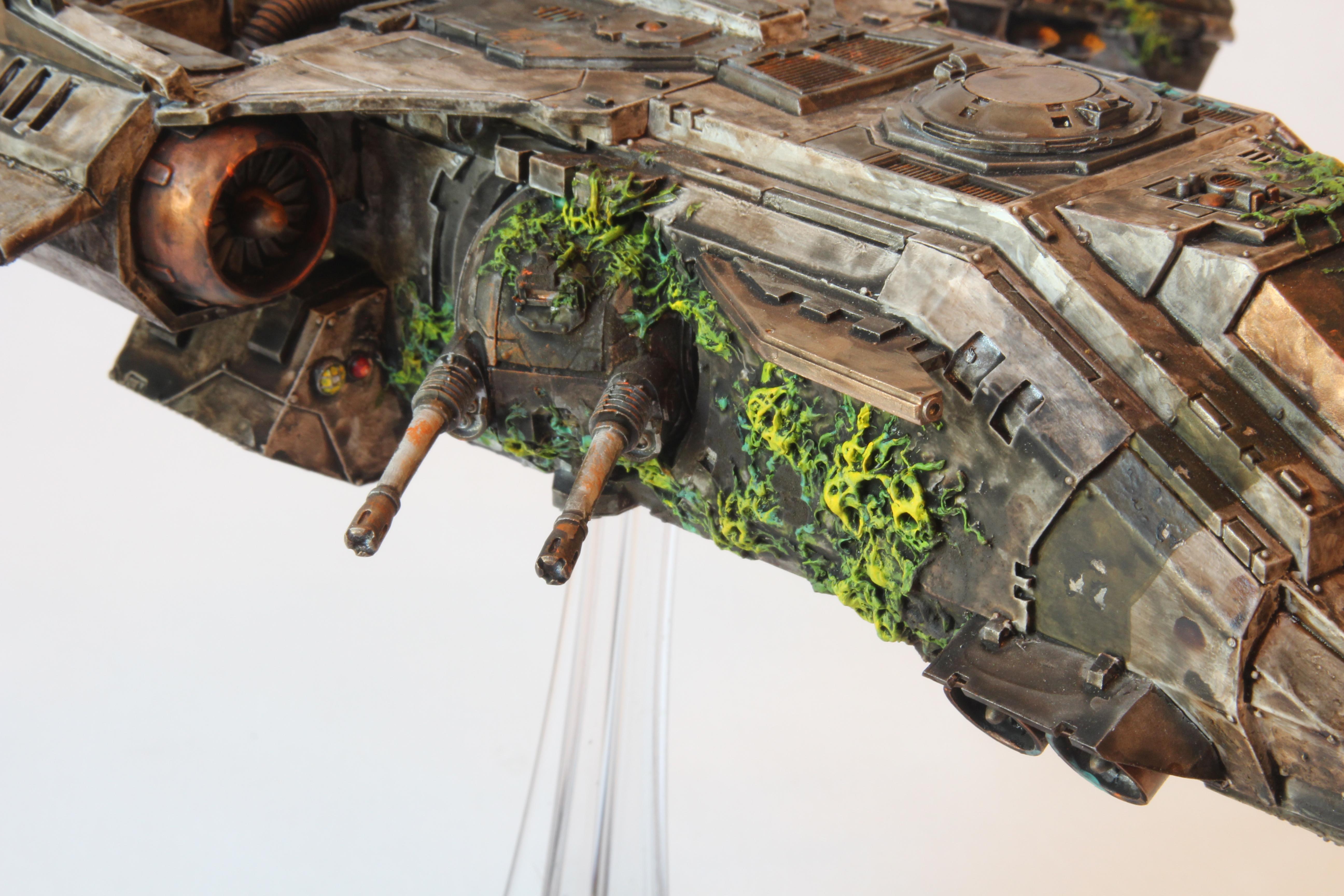 14th Legion, 30k, Autocannon, Chaos, Chaos Space Marines, Death Guard, Fire Raptor, Flyer, Forge World, Horus Heresy, Nurgle, Nurgle Warped, Warhammer Fantasy