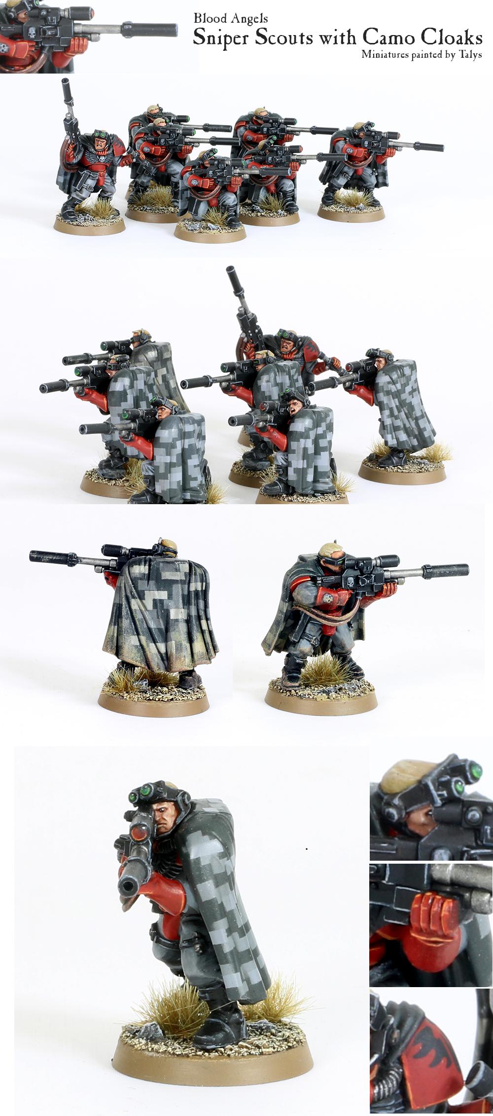Blood Angels, Camouflage, Scouts, Snipers
