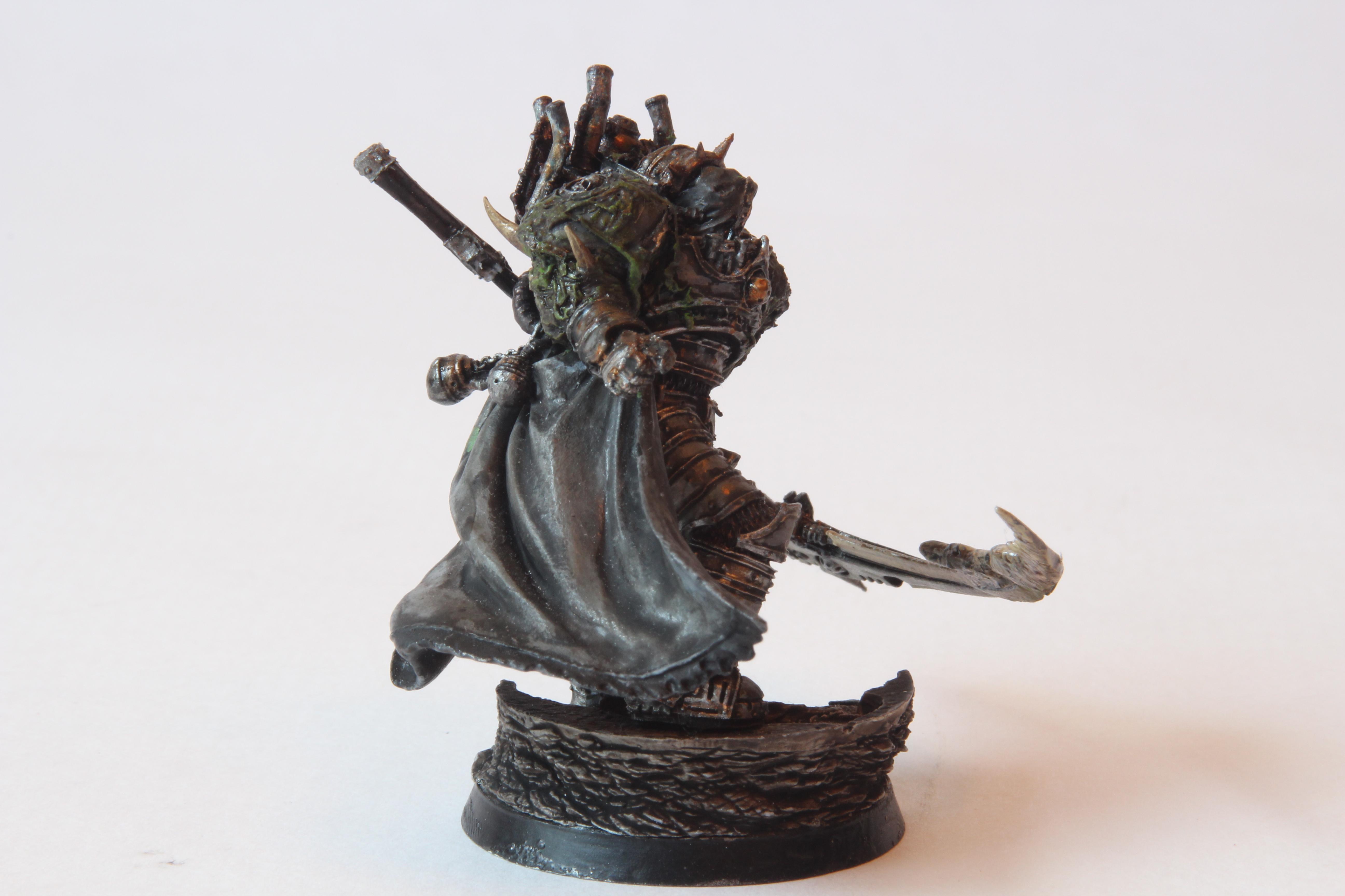 14th Legion, 30k, Barbarn Plate, Conversion, Count The Seven, Death Guard, Death Lord, First Son Of Nurgle, Forge World, Greenstuff, Horus Heresy, Lord Of Barbarous, Mortarion, Nurgle, Primarch, Prince Of Decay, Reaper, Silence, Skull, Warhammer Fantasy