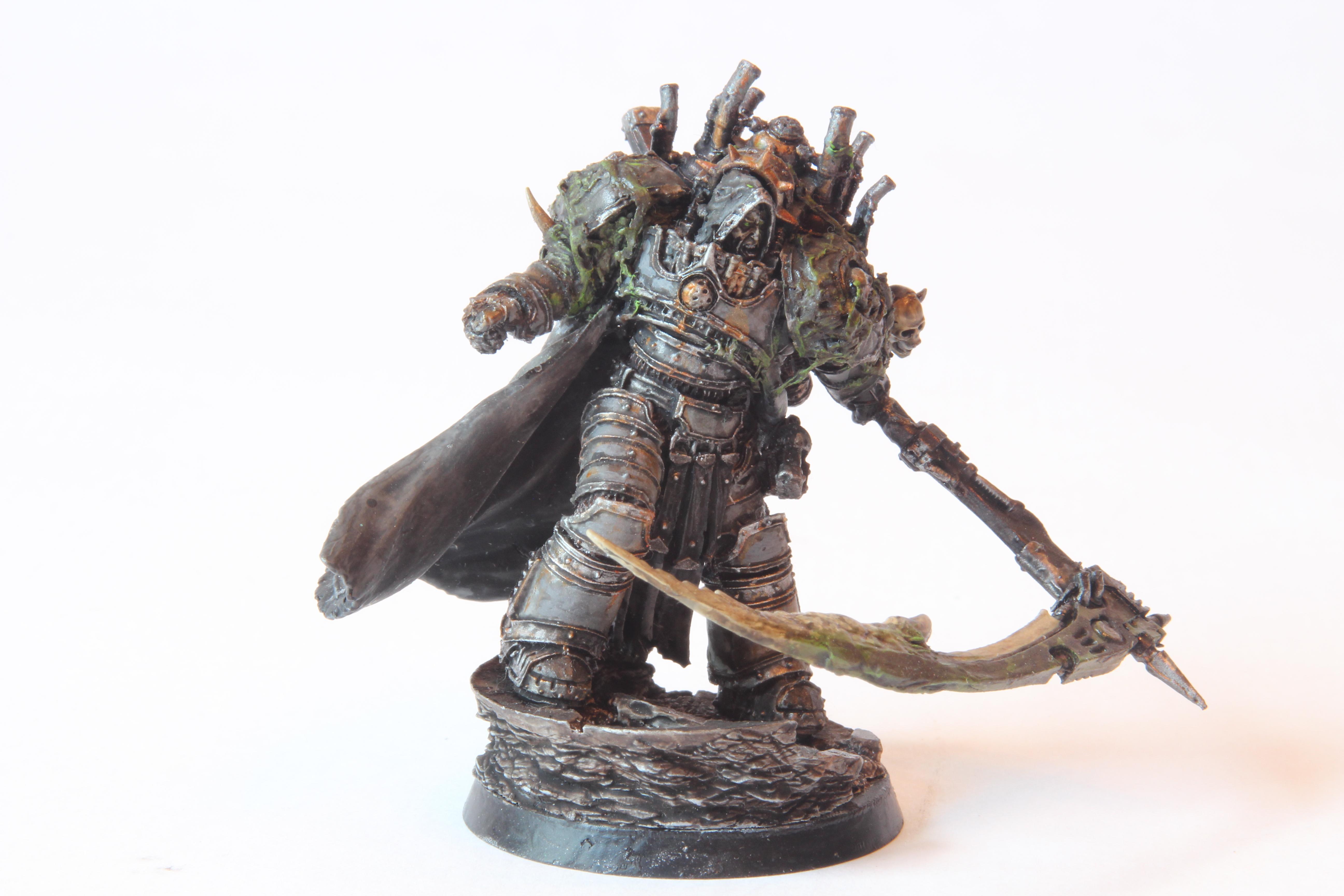 14th Legion, 30k, Barbarn Plate, Conversion, Count The Seven, Death Guard, Death Lord, First Son Of Nurgle, Forge World, Greenstuff, Horus Heresy, Lord Of Barbarous, Mortarion, Nurgle, Primarch, Prince Of Decay, Reaper, Silence, Skull, Warhammer Fantasy