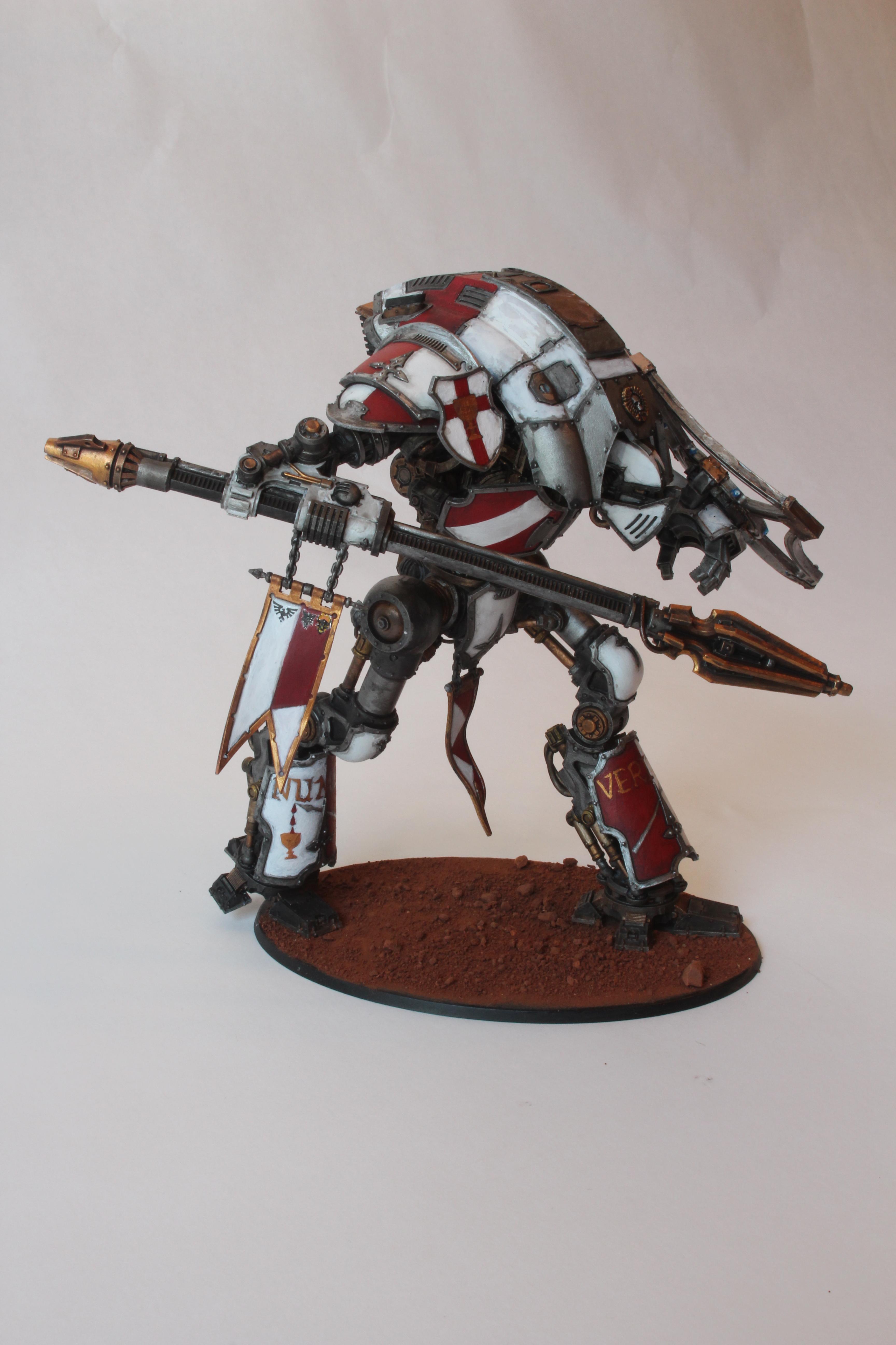 Cerastus, D Weapon, Forge World, Grail, Imperium, Ion Shield, Knight Lancer, Knights, Lancer, Mechanicum, Princeps, Red, Stomp, Templar, The Emporer, White