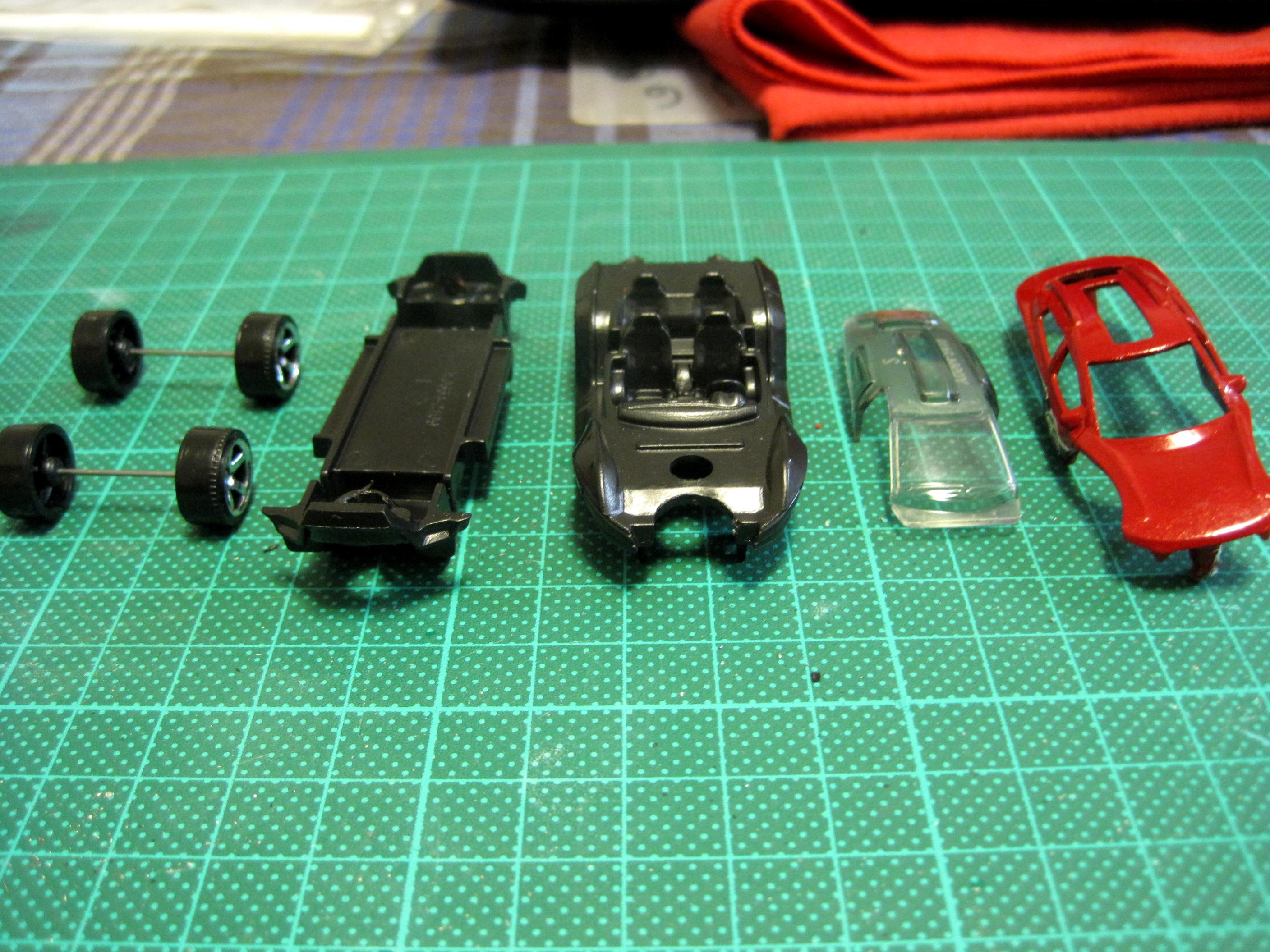 Disassembled Rally Car