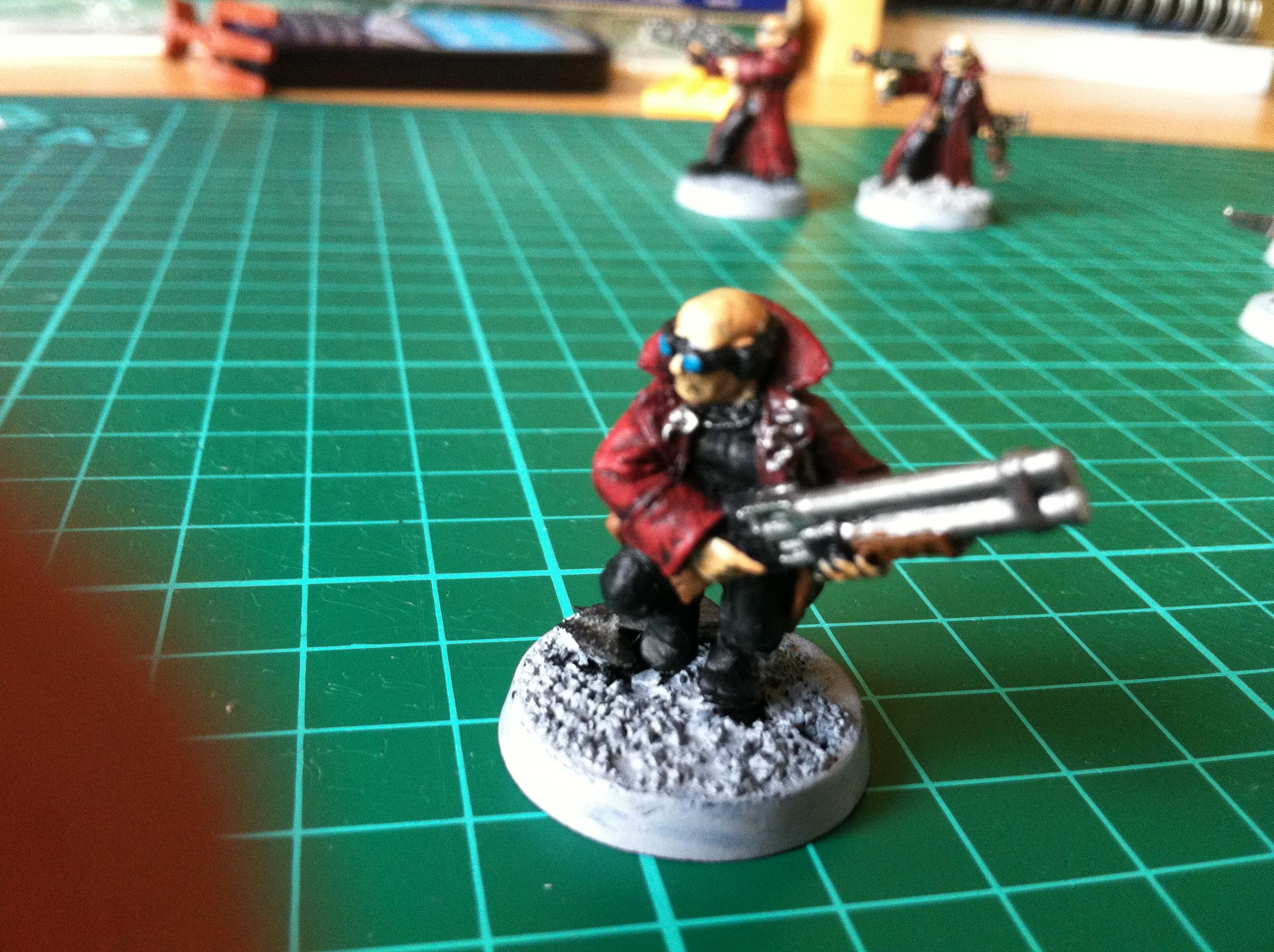 Delaque, Necromunda, ganger with added thumb