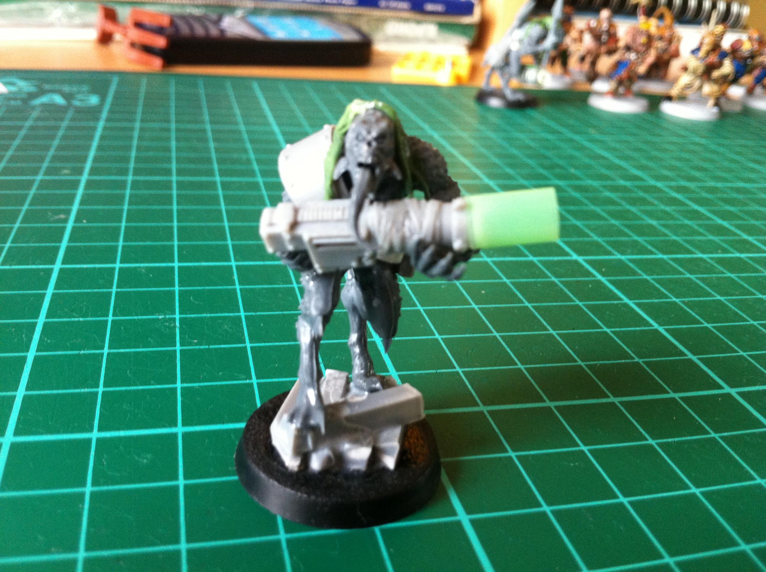 Necromunda, scalies - scatter cannon