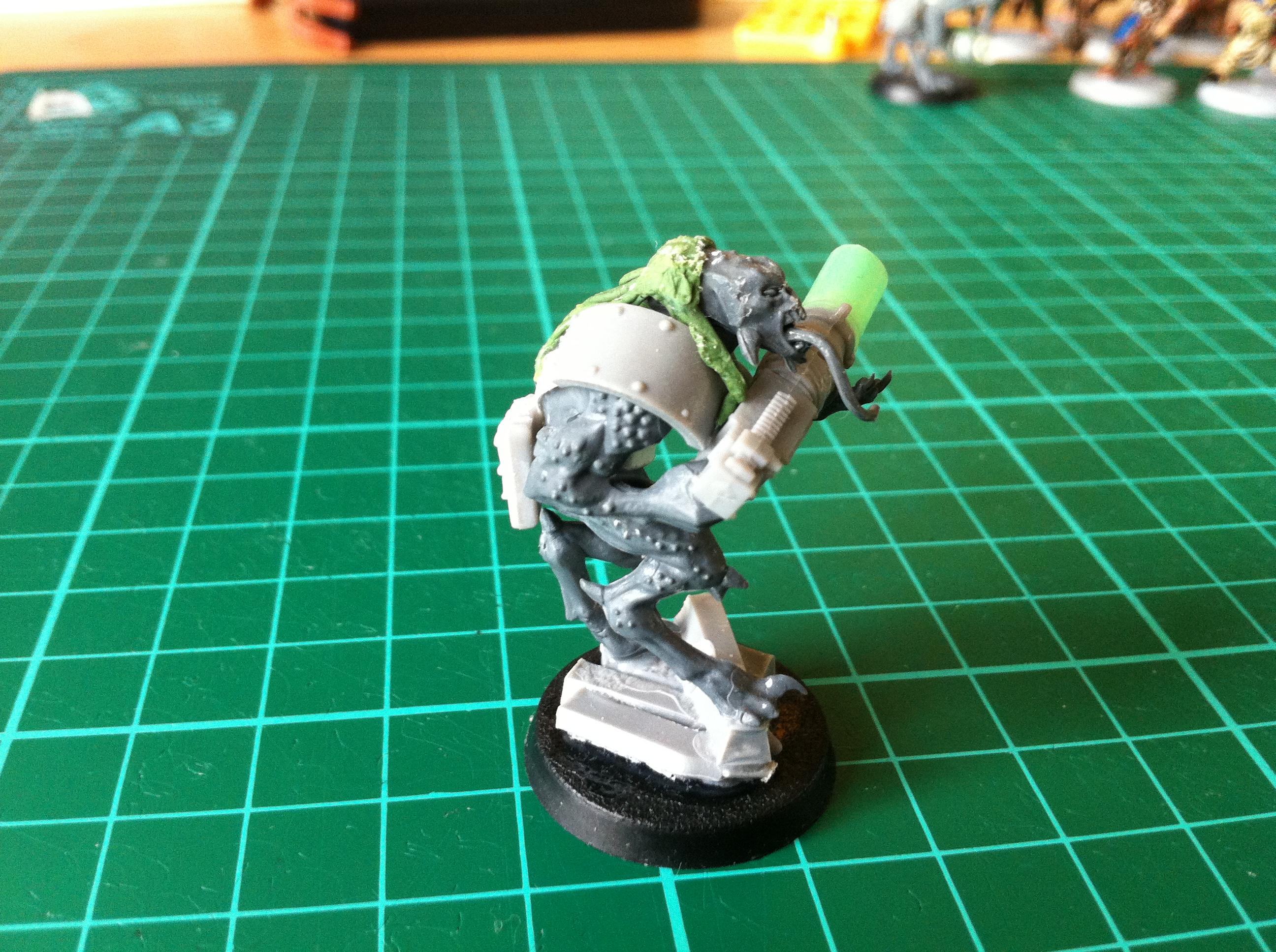 Necromunda, scalies - scatter cannon