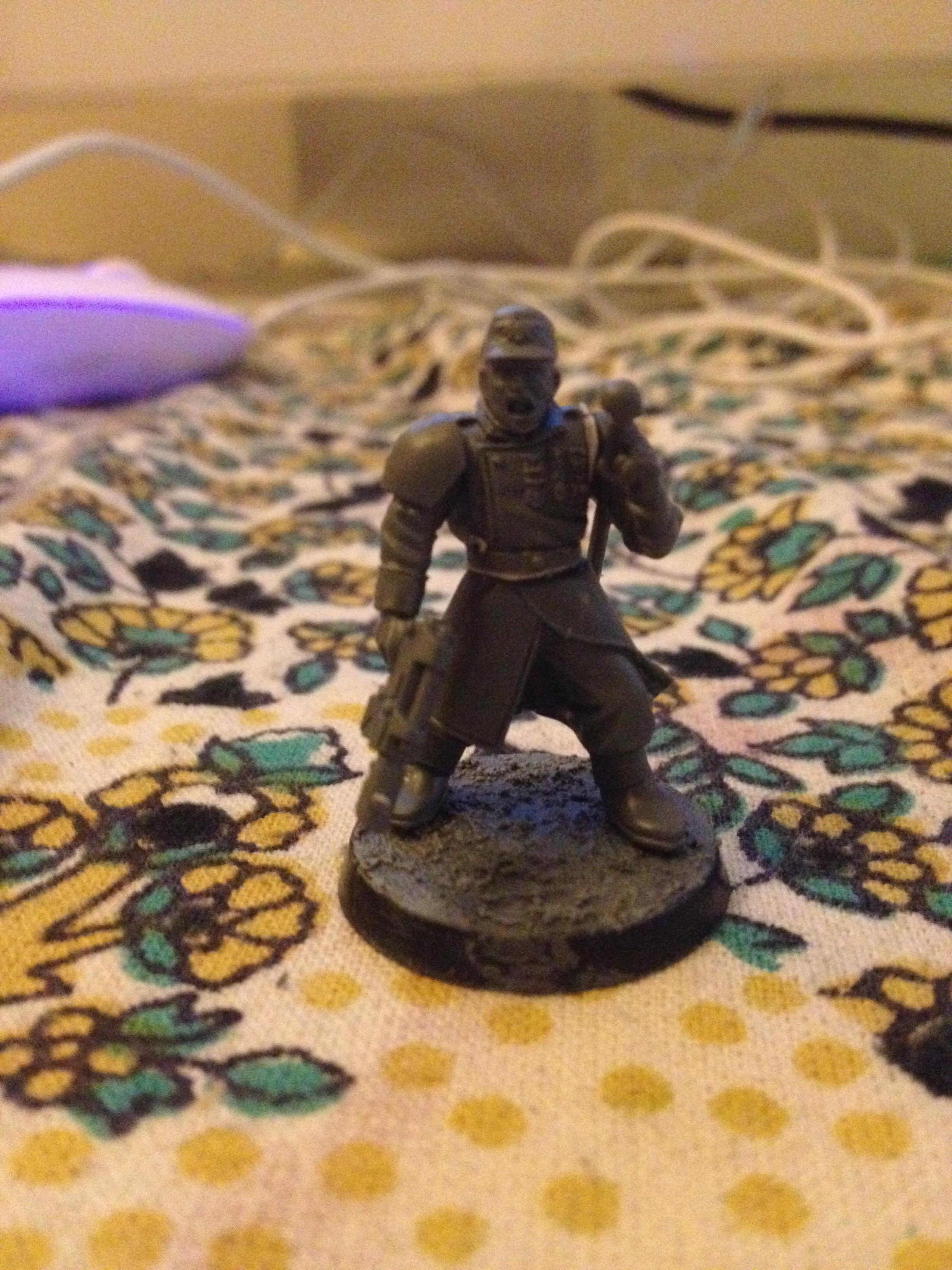 Cadian commander posing