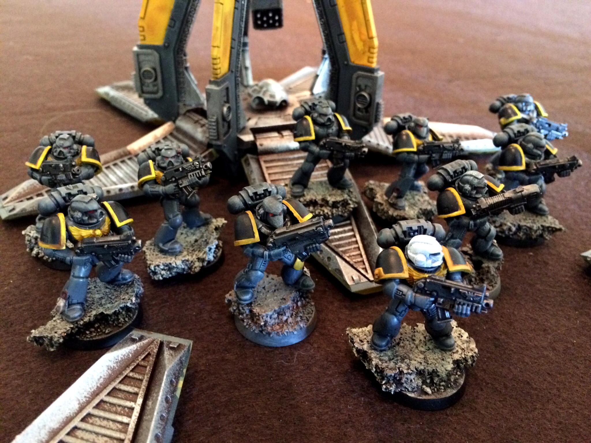 Painted Army, Red Scorpions, Space Marines