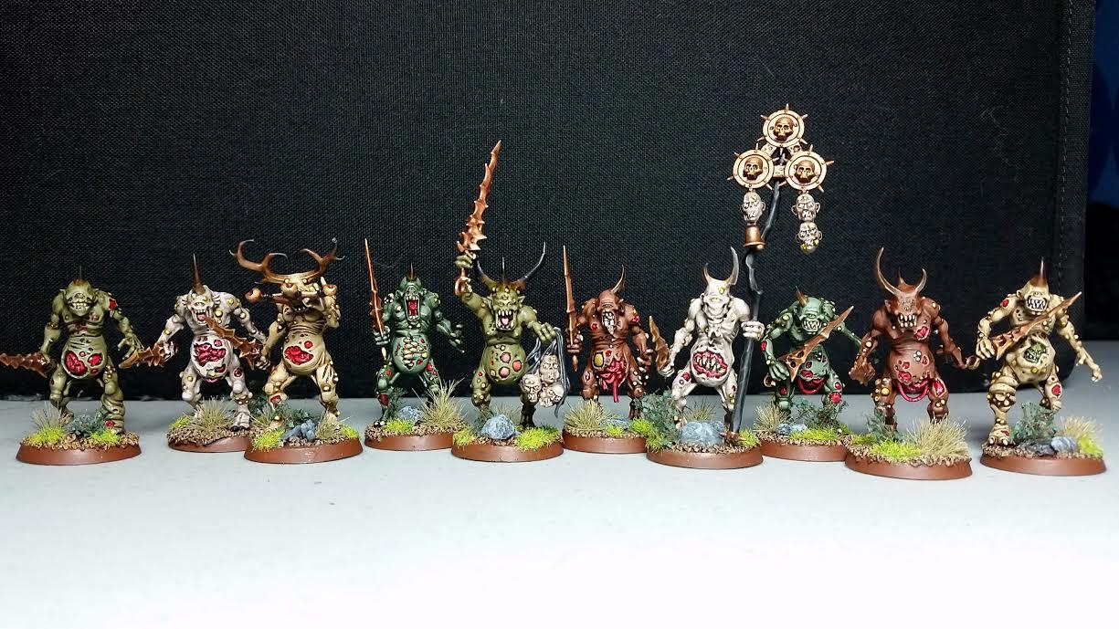 Age Of Sigmar, Chaos Daemons, Nurgle, Plaguebearers, Warhammer 40,000, Warhammer Fantasy