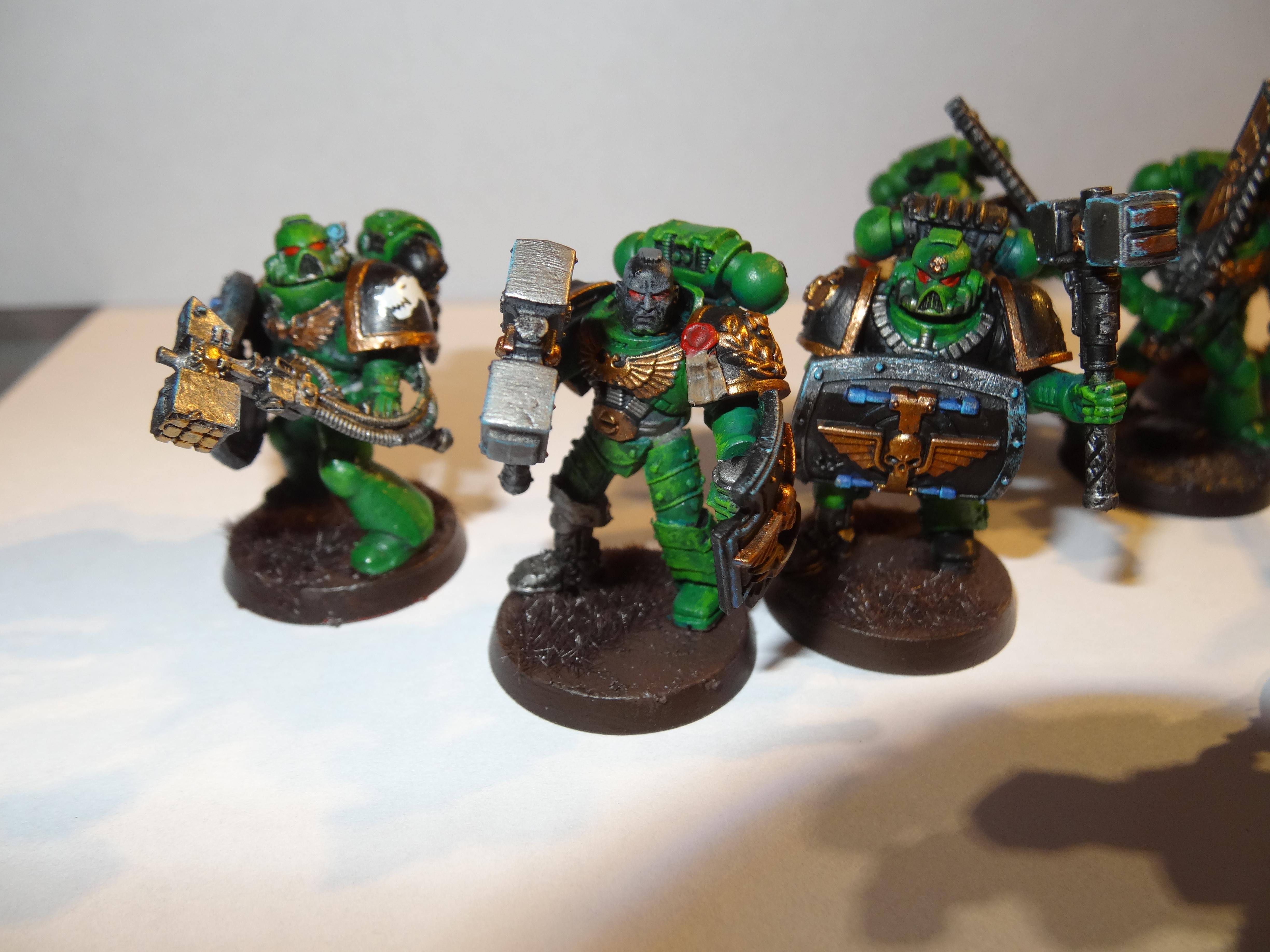 Vanguard Veterans, Salamanders, Kromlech Legs, Space Marine Veterans
