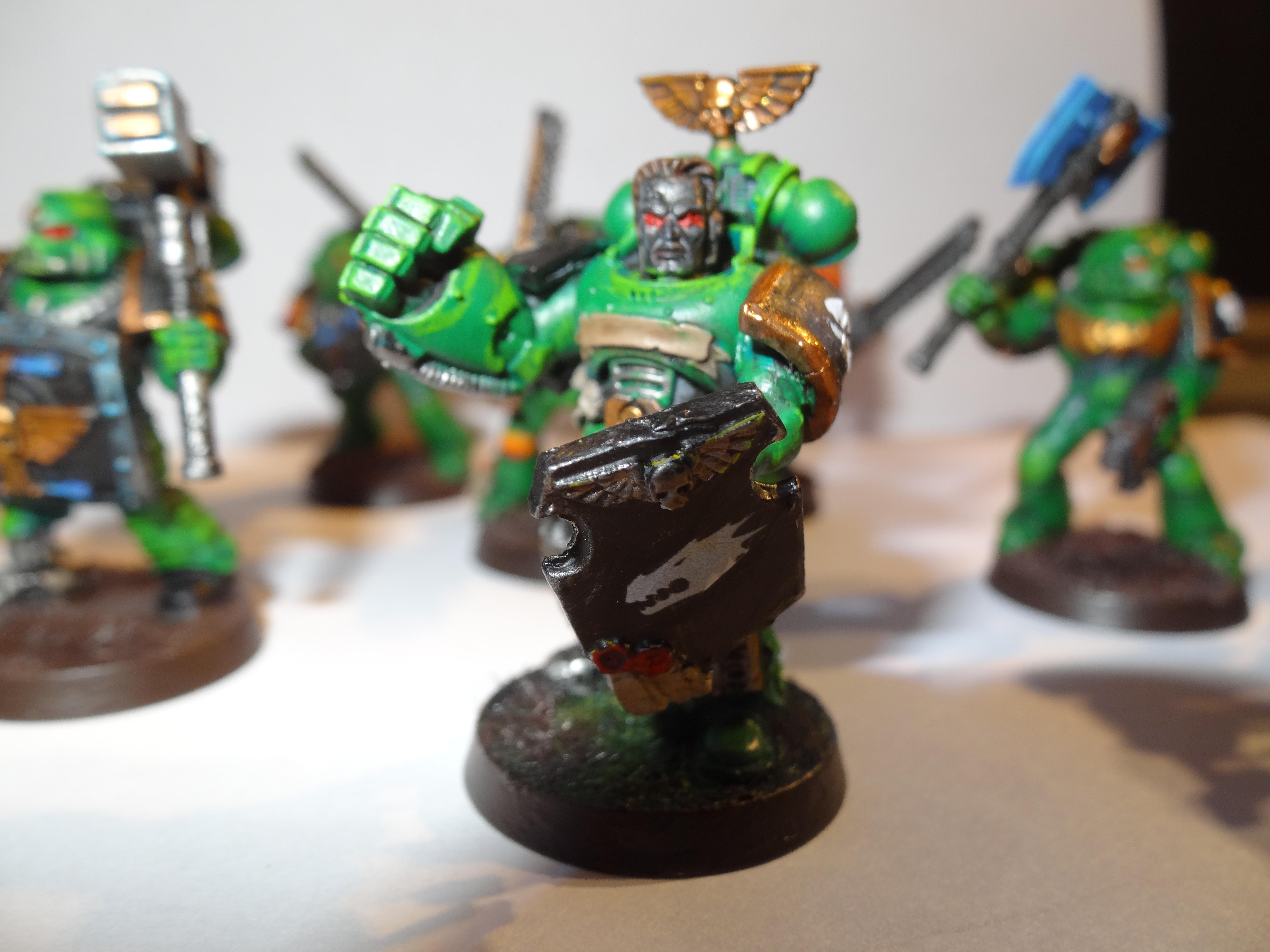 Vanguard Veterans, Salamanders, Kromlech Legs, Space Marine Veterans