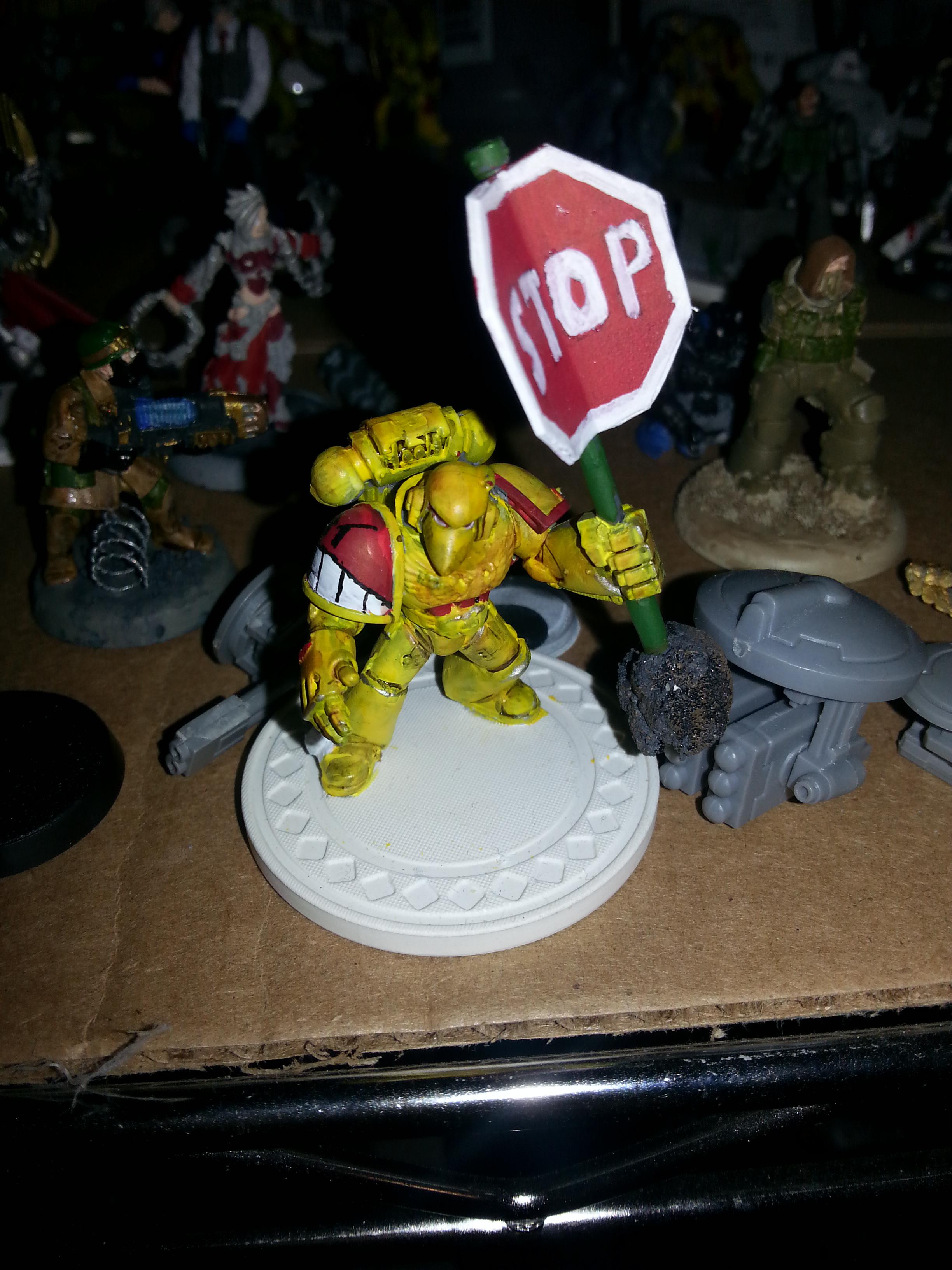 Angry Marine Space Stopsign