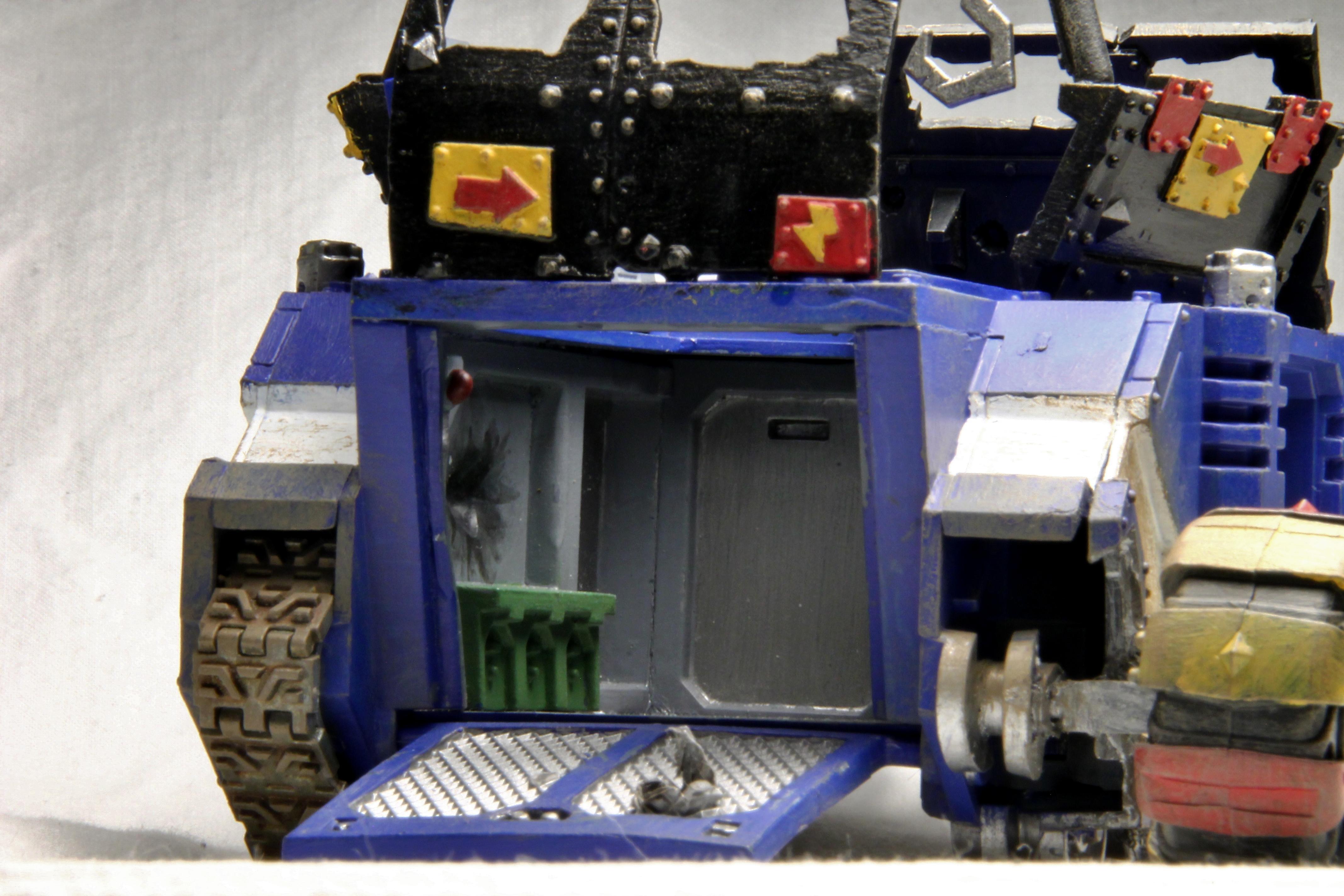 Imperial Knight Warden, Loot, Looted, Orks, Red, Rhino, Tank, Truck