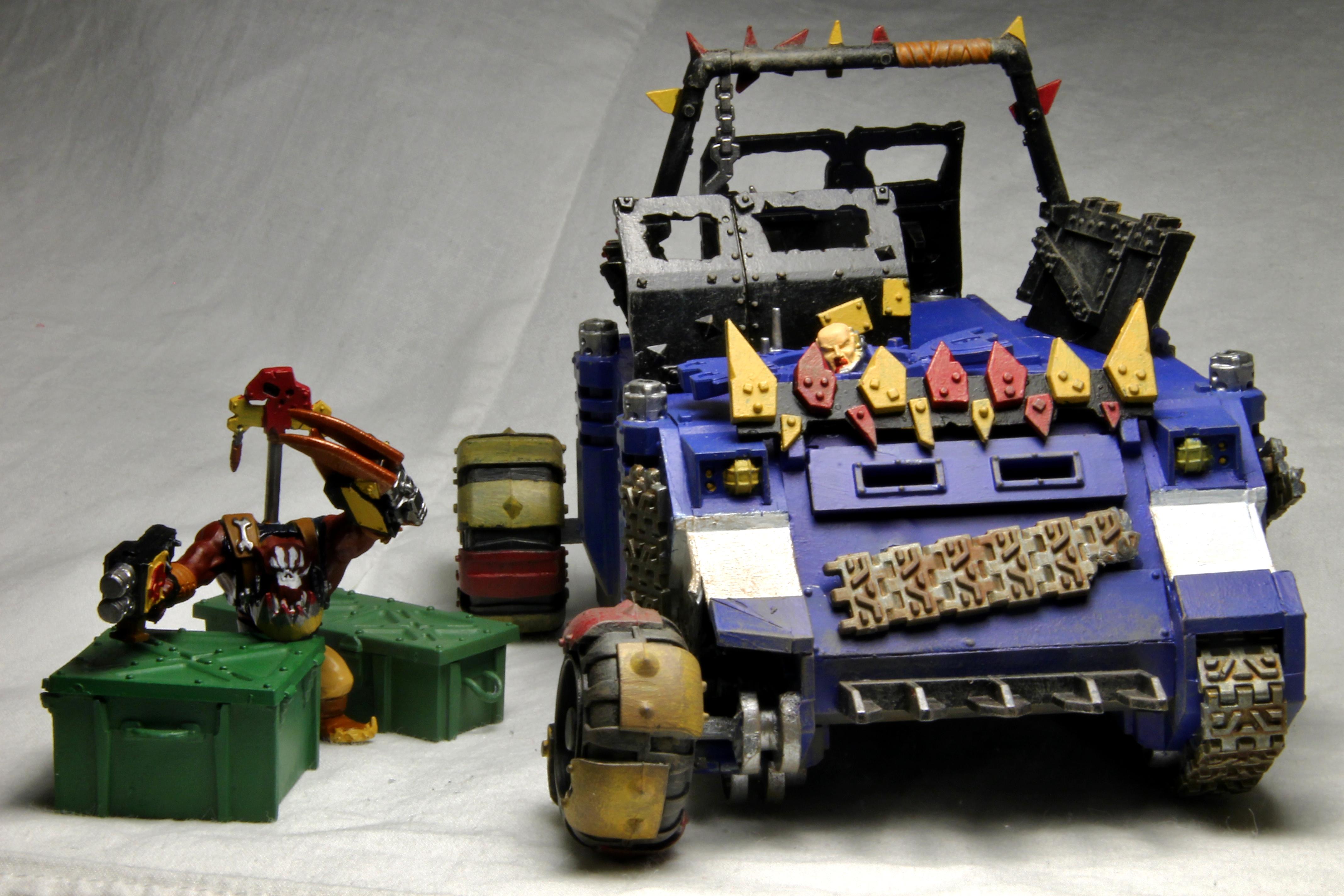 Imperial Knight Warden, Loot, Looted, Orks, Red, Rhino, Tank, Truck