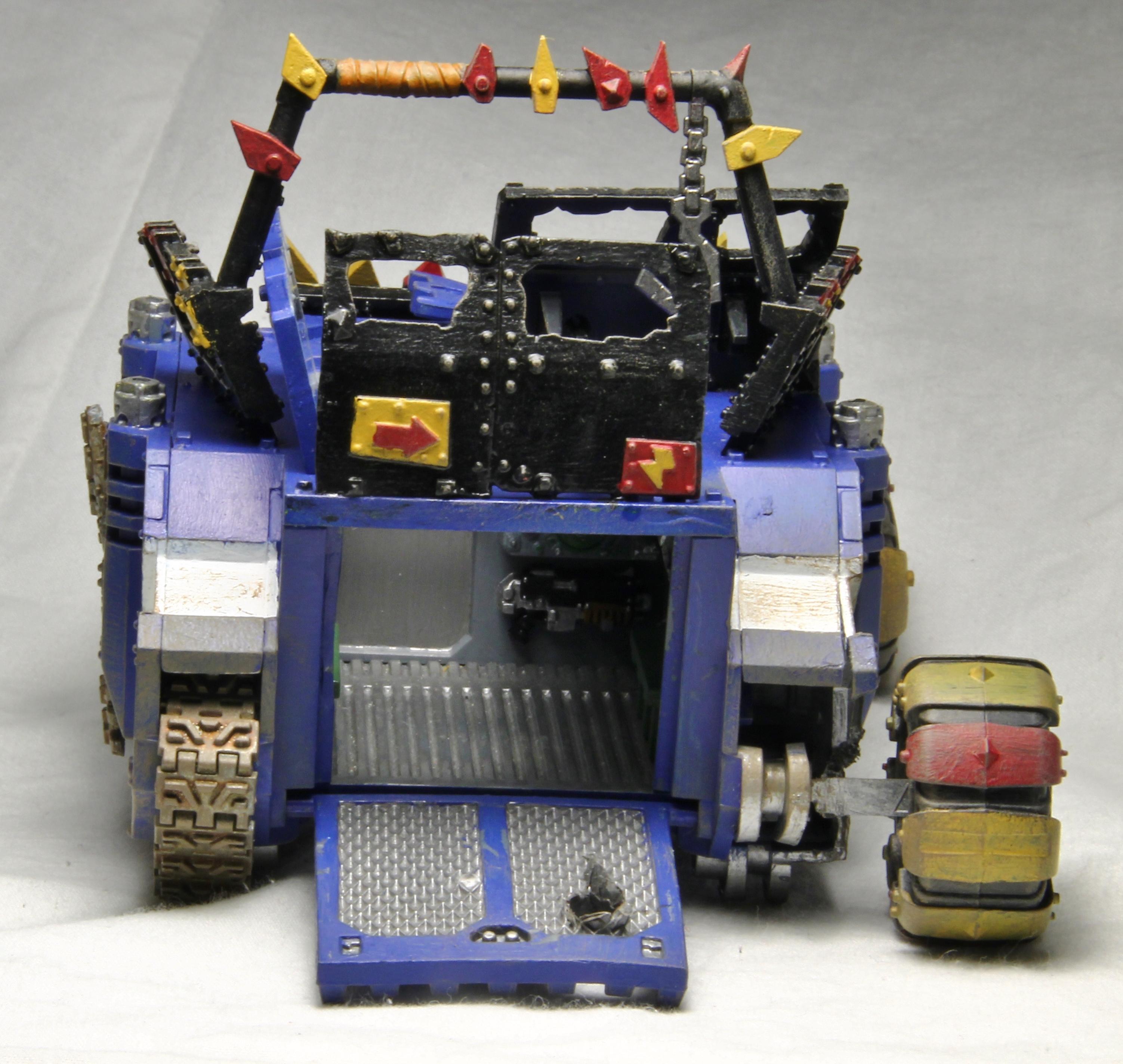 Imperial Knight Warden, Loot, Looted, Orks, Red, Rhino, Tank, Truck