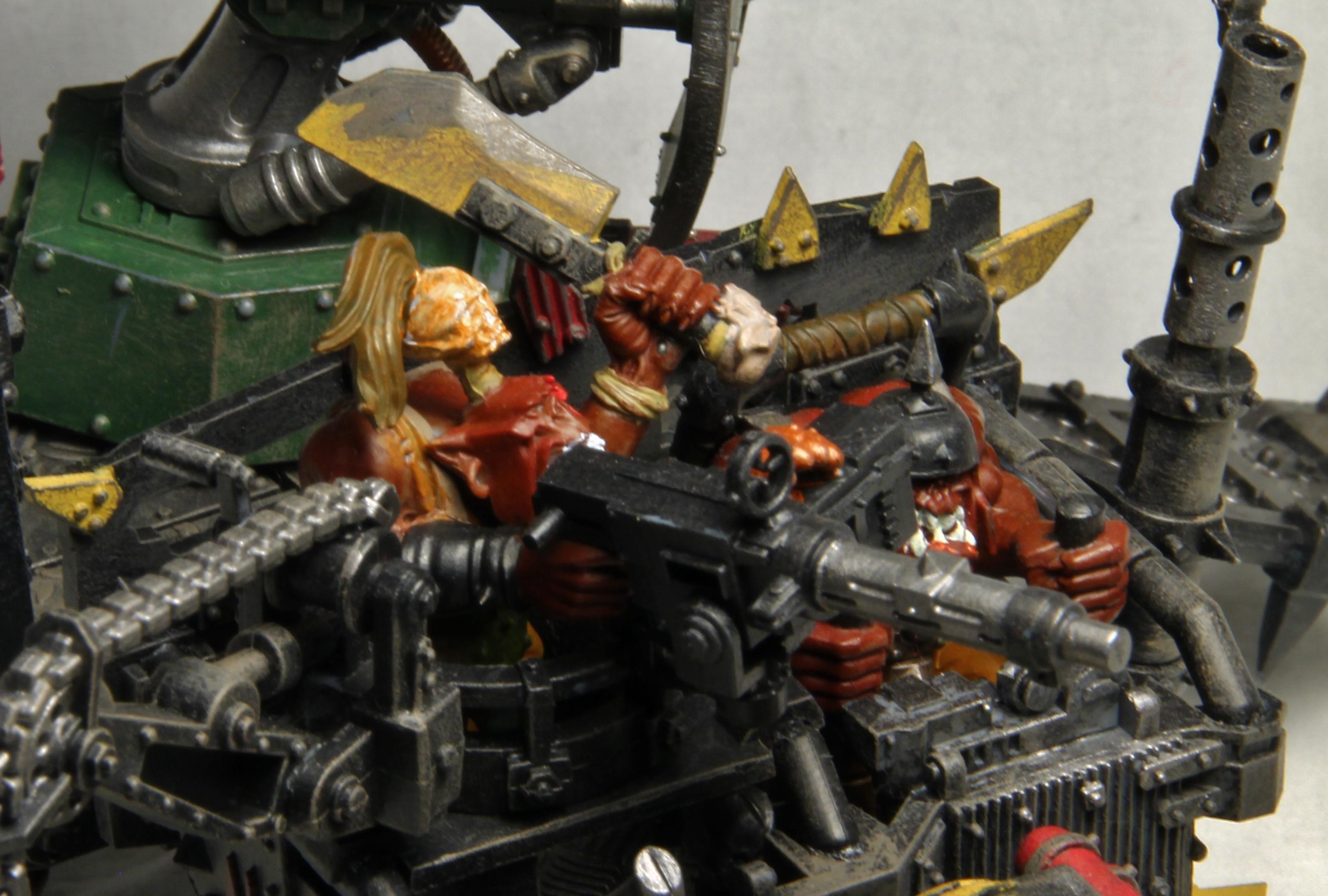 Imperial Knight Warden, Loot, Looted, Orks, Red, Rhino, Tank, Truck