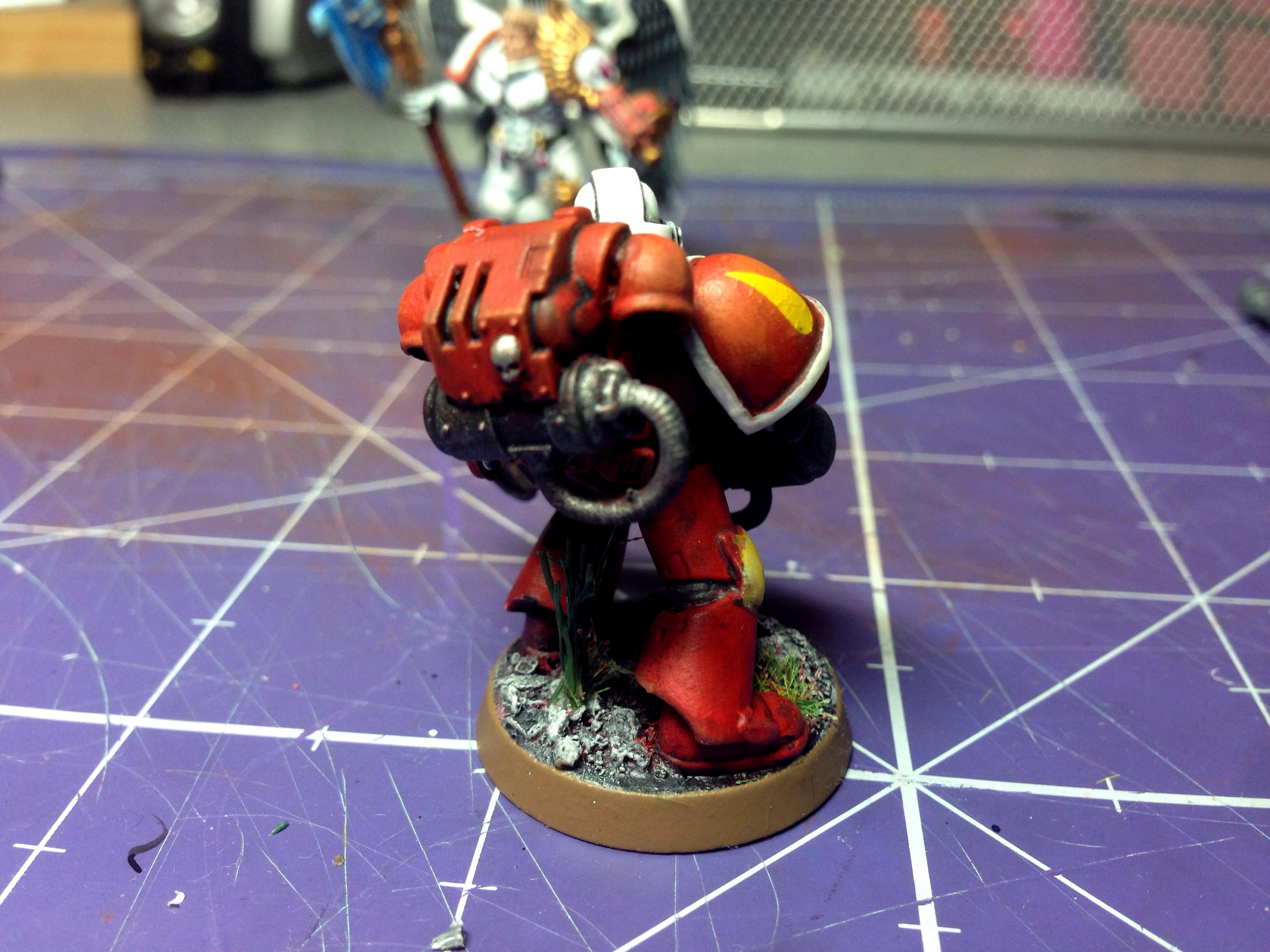 Blood Angels Tactical Squad Marine with Heavy Flamer