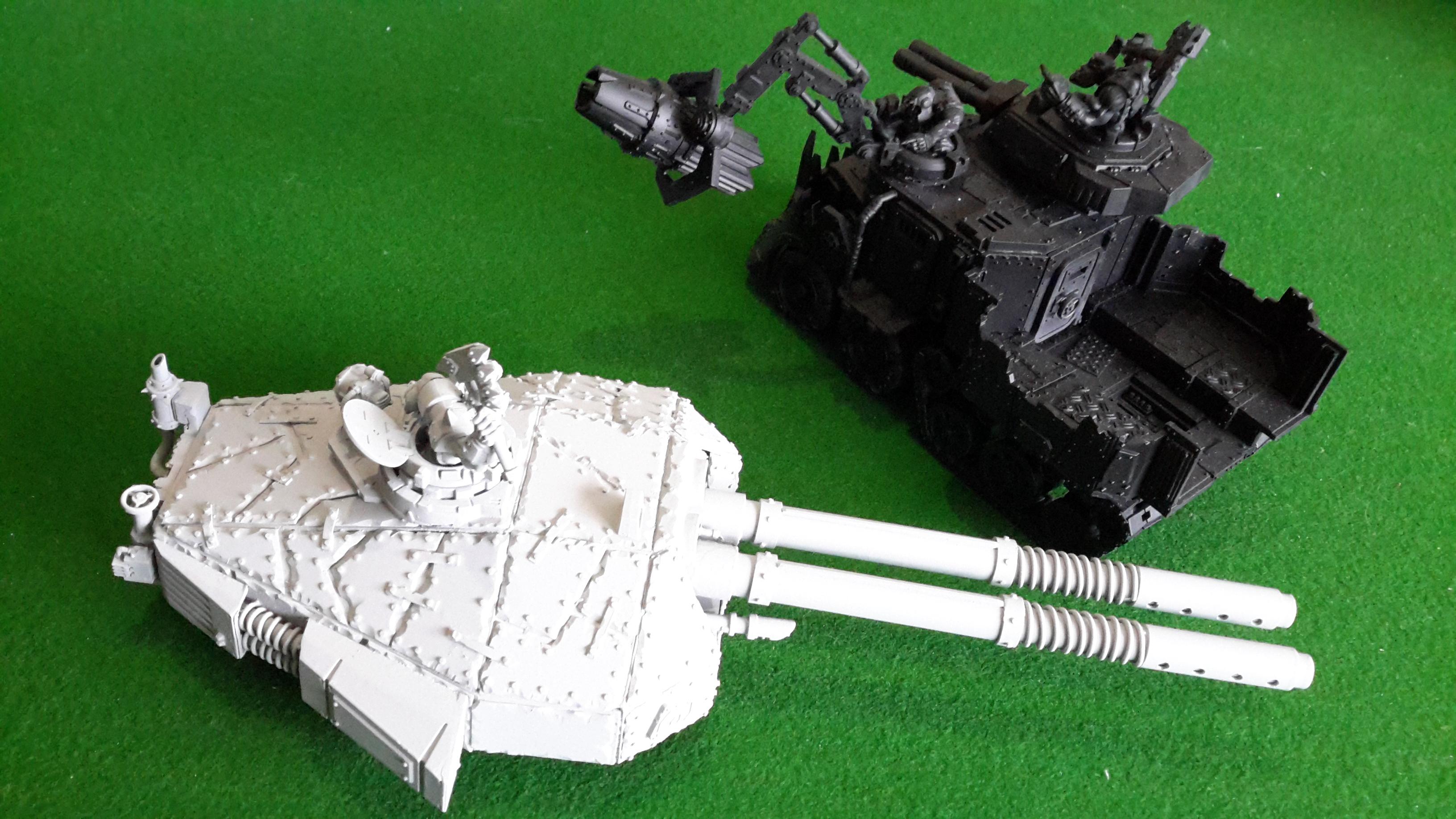 Battleship, Cannon, Orks, Ship, Tank, Turret