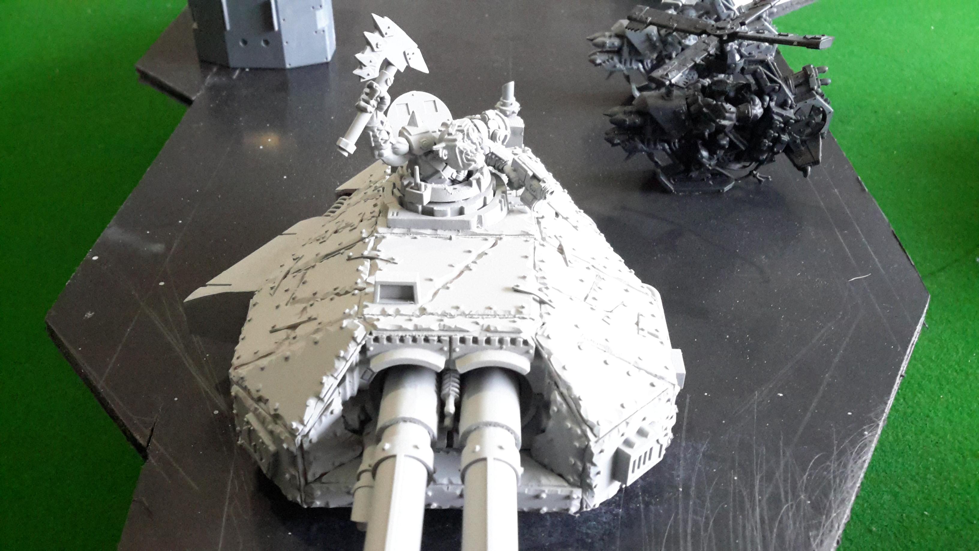 Battleship, Cannon, Orks, Ship, Tank, Turret
