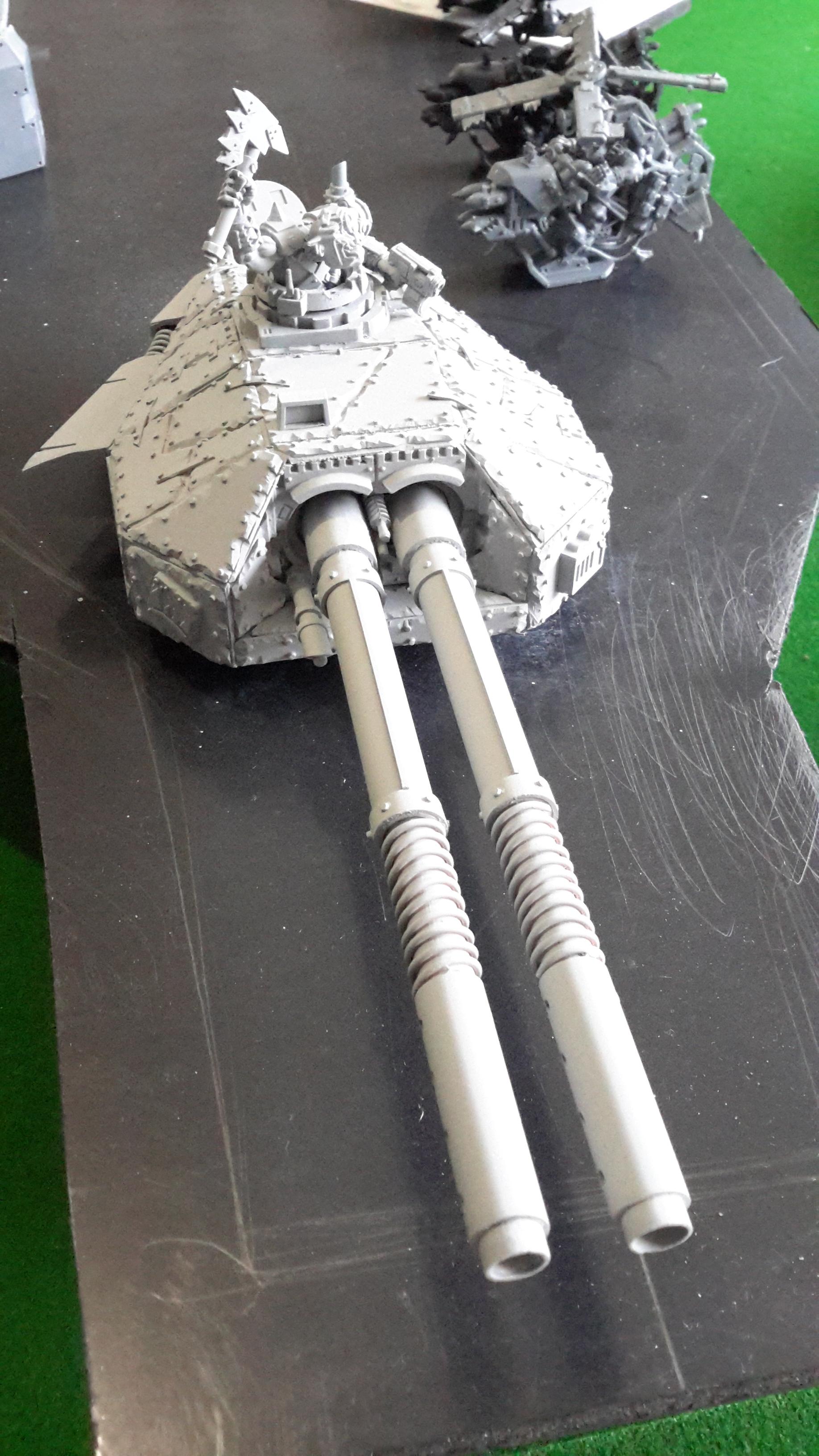 Battleship, Cannon, Orks, Ship, Tank, Turret