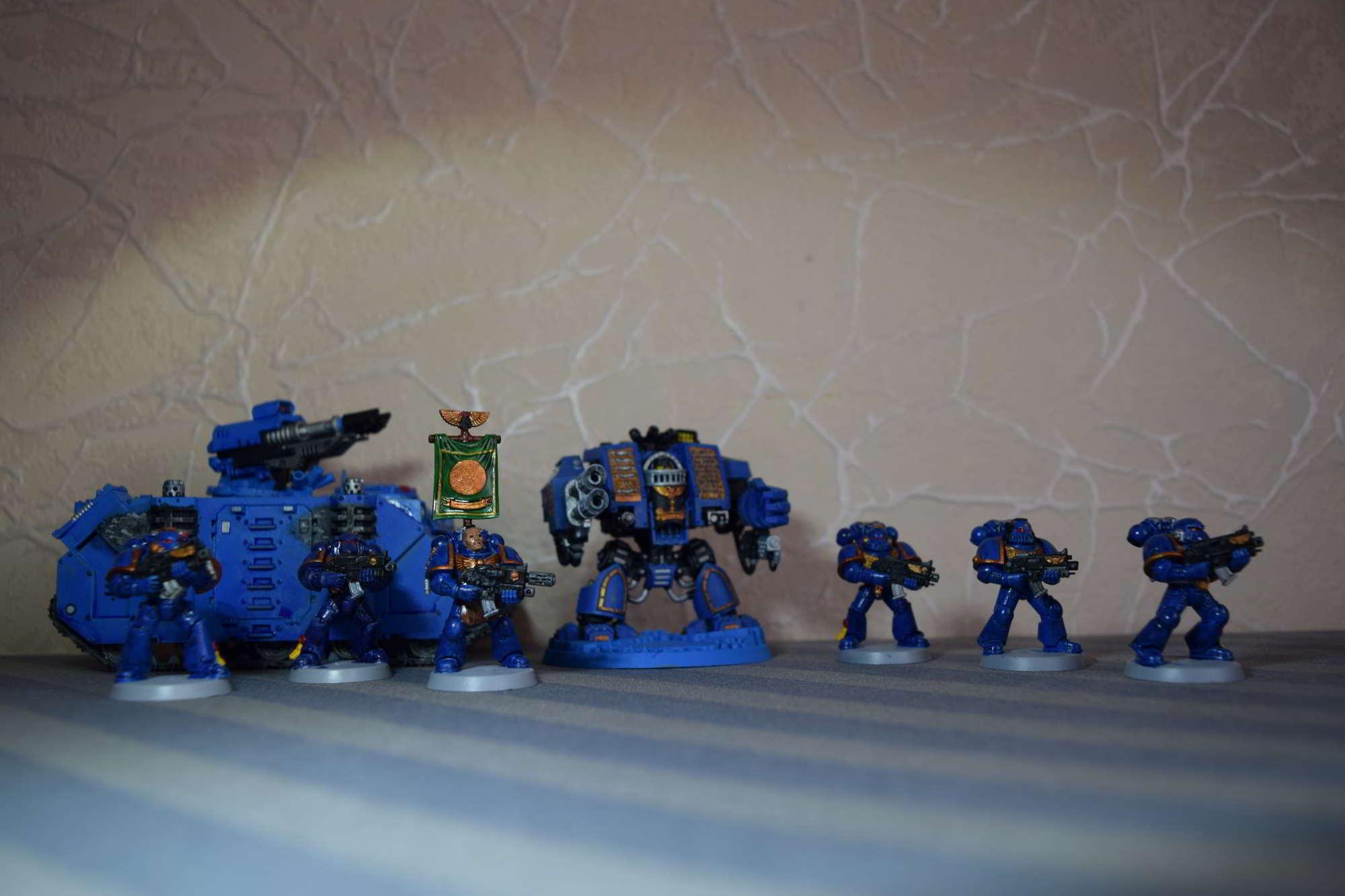 Razorback, Tactical Squad and Dreadnought