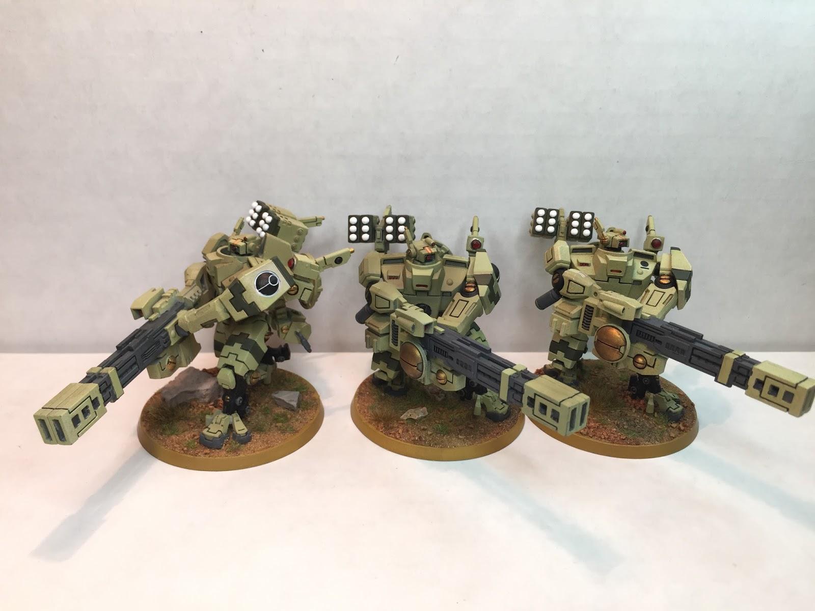 Battlesuite, Broadsides, Squad, Tau, Warhammer 40,000