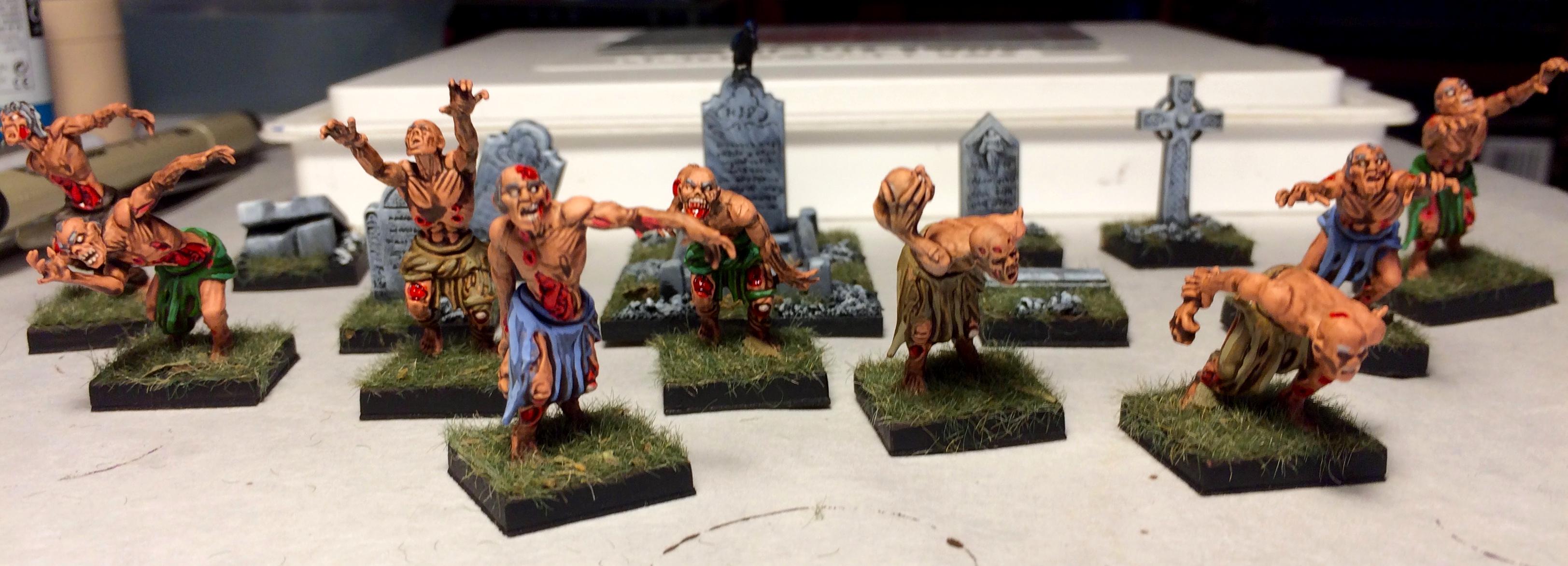 Mantic Zombies and Renedra gravestones
