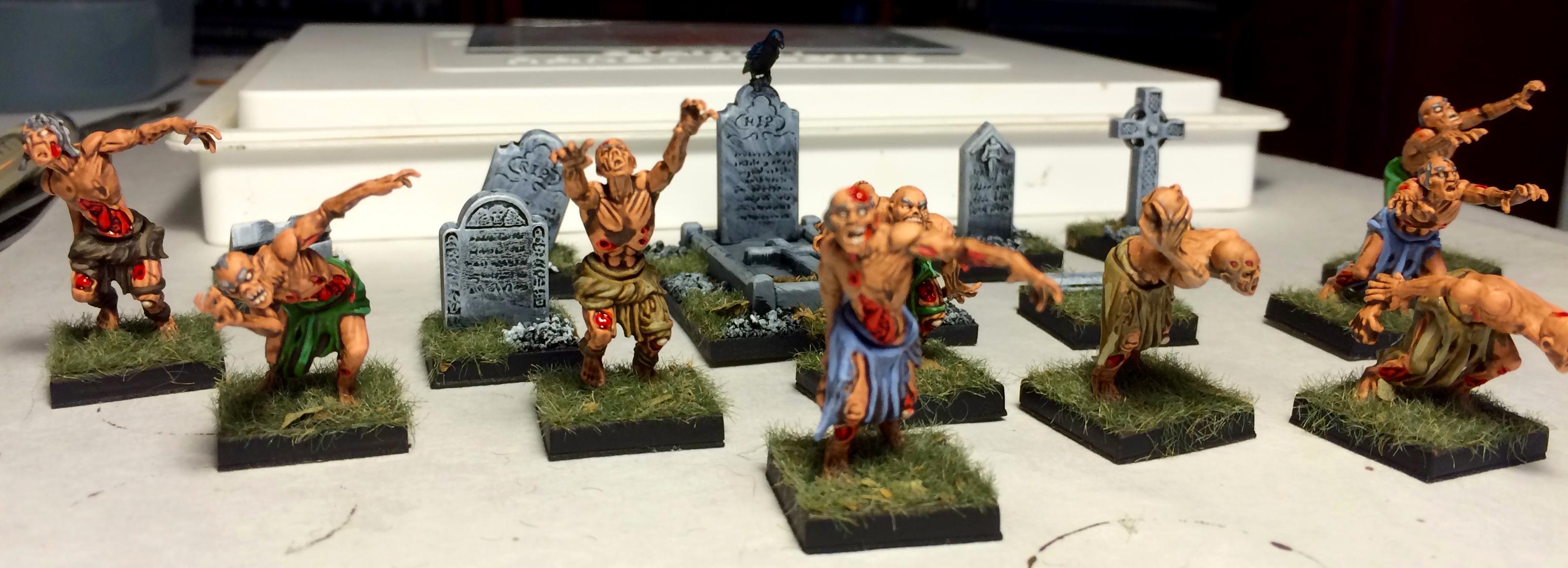Mantic Zombies and Renedra gravestones