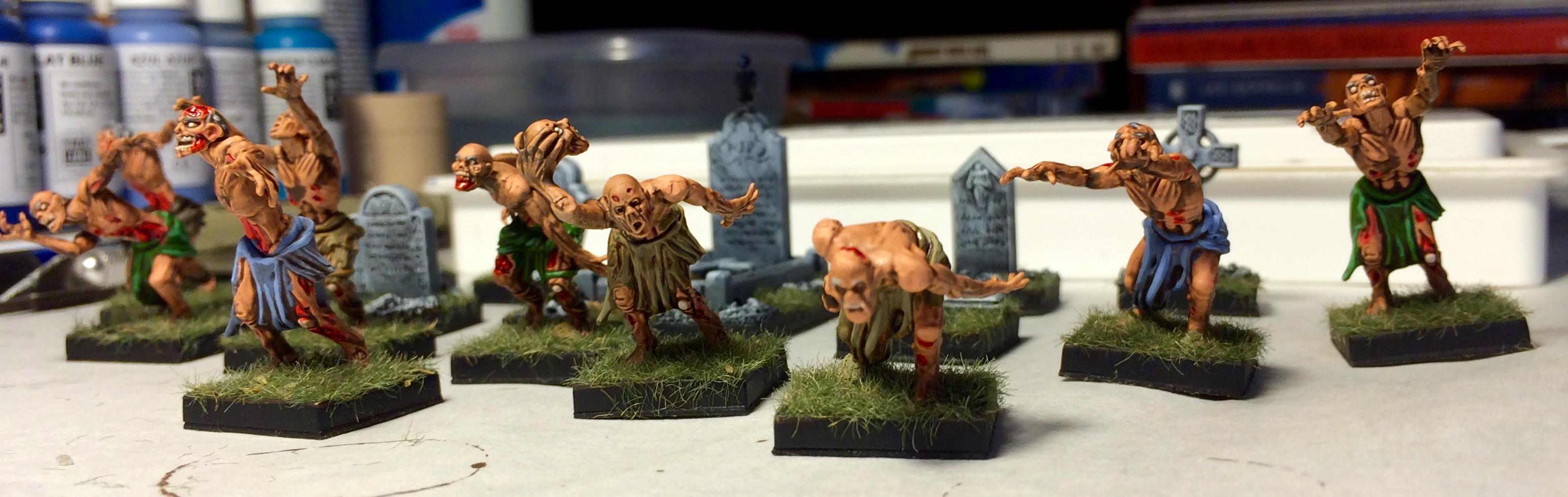 Mantic Zombies and Renedra gravestones