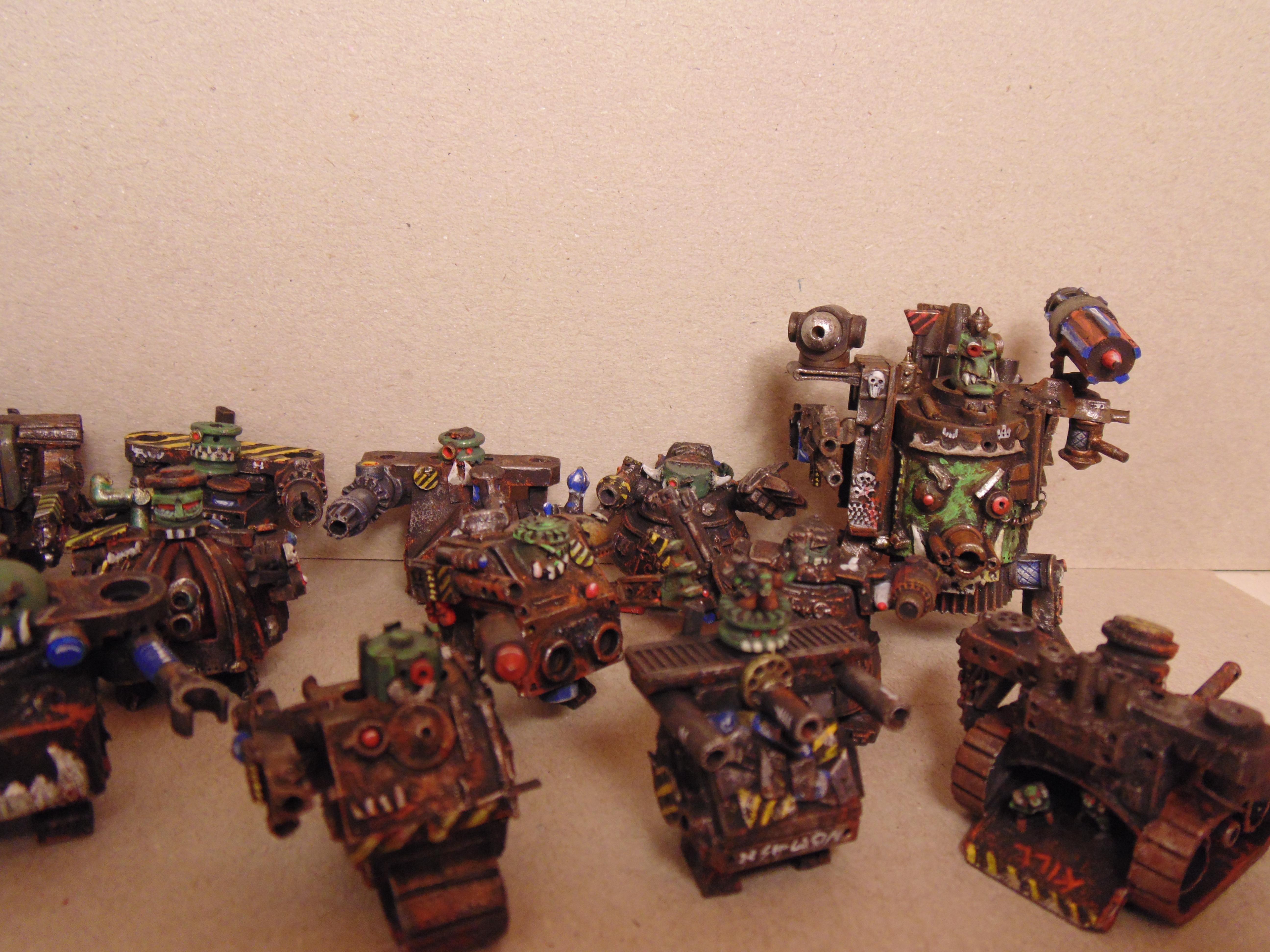 6mm, Army, Comparison, Conversion, Epic, Gargant, Green, Mob, Nob, Oldhammer, Orks, Scratch, Scratch Build, Size, Stampfa, Stompa, Superstompa, Waaagh, Warhammer 40,000