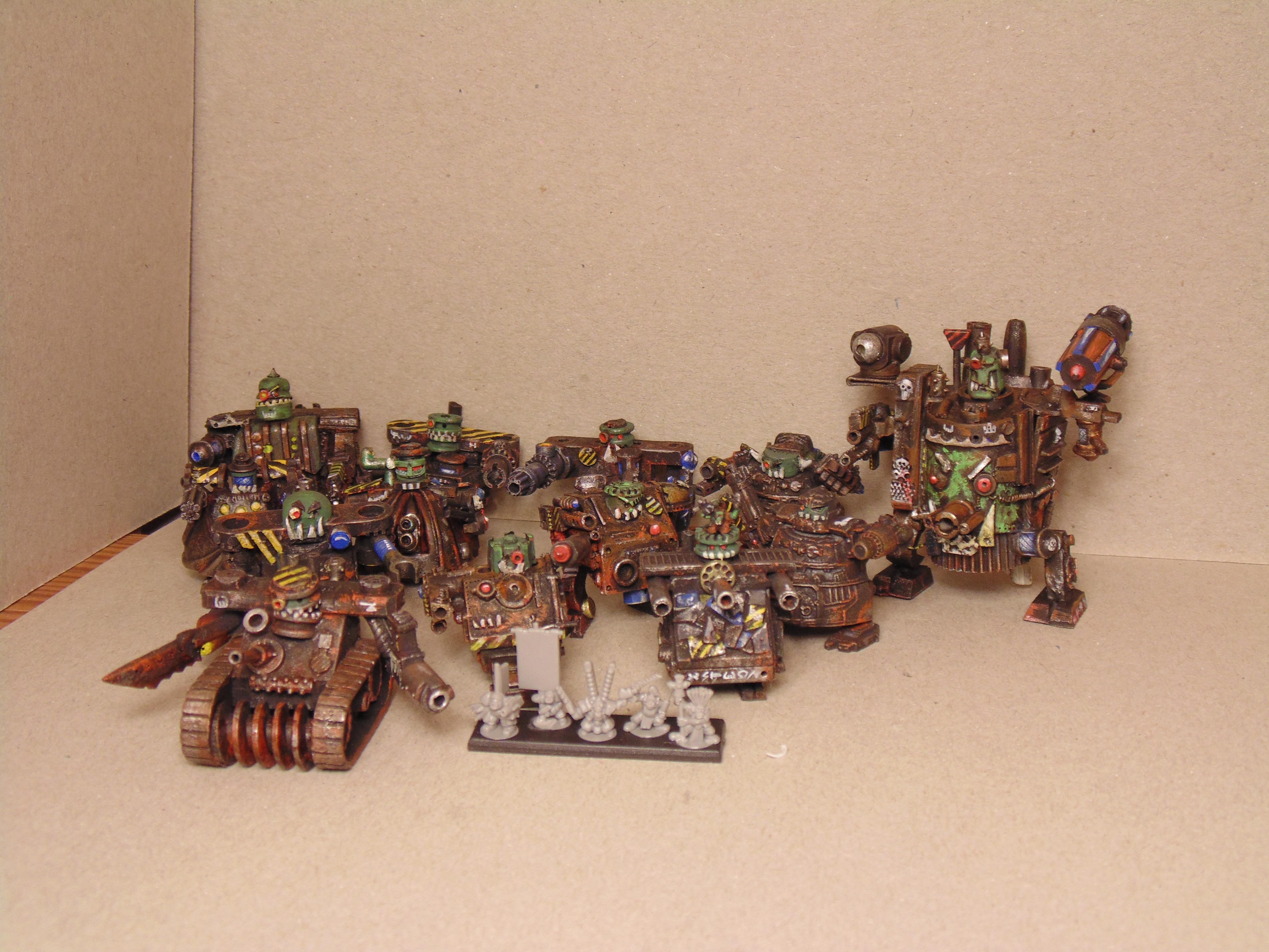 6mm, Army, Comparison, Conversion, Epic, Gargant, Green, Mob, Nob, Oldhammer, Orks, Scratch, Scratch Build, Size, Stampfa, Stompa, Superstompa, Waaagh, Warhammer 40,000