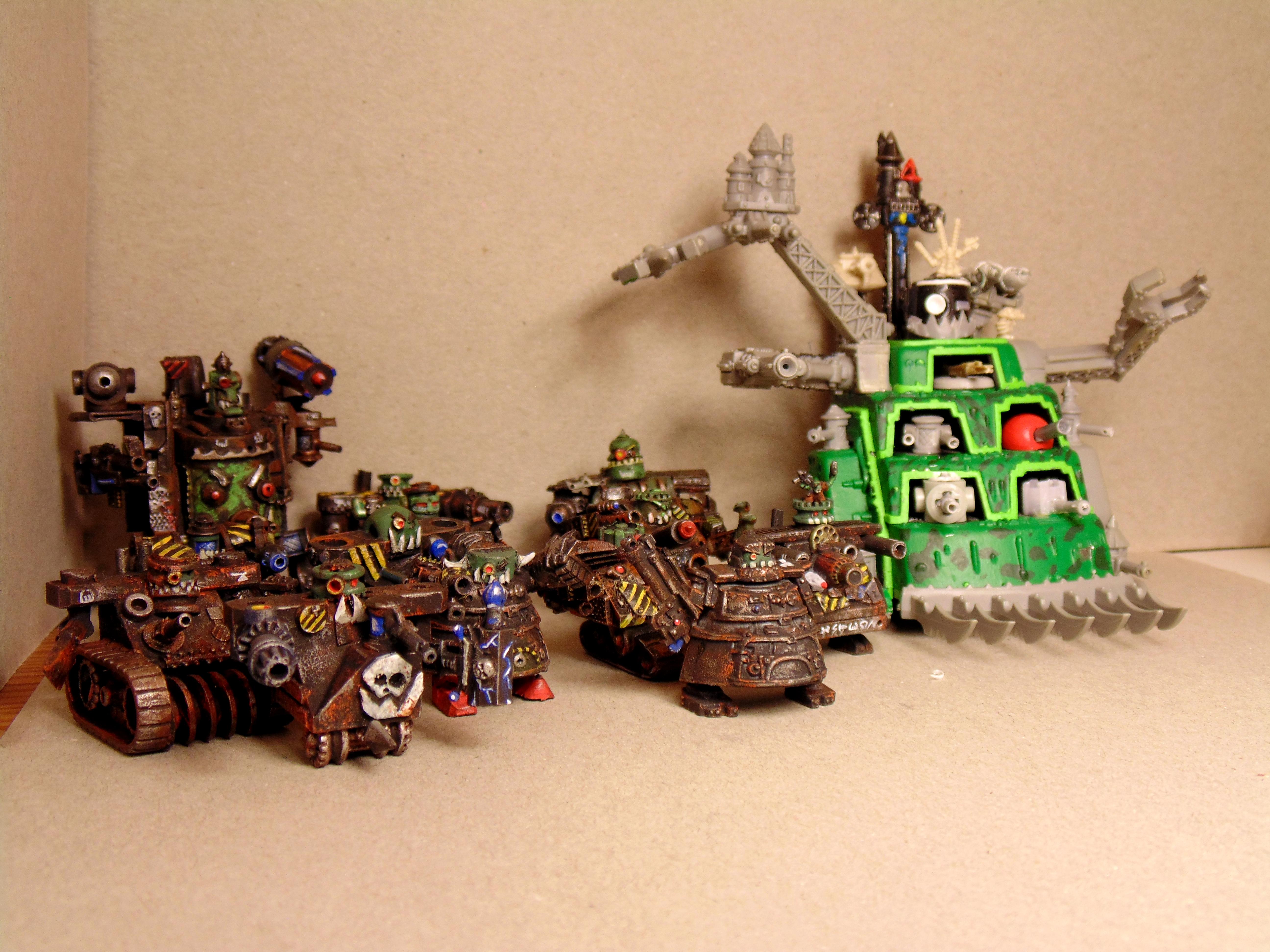 6mm, Army, Comparison, Conversion, Epic, Gargant, Green, Mob, Nob, Oldhammer, Orks, Scratch, Scratch Build, Size, Stampfa, Stompa, Superstompa, Waaagh, Warhammer 40,000