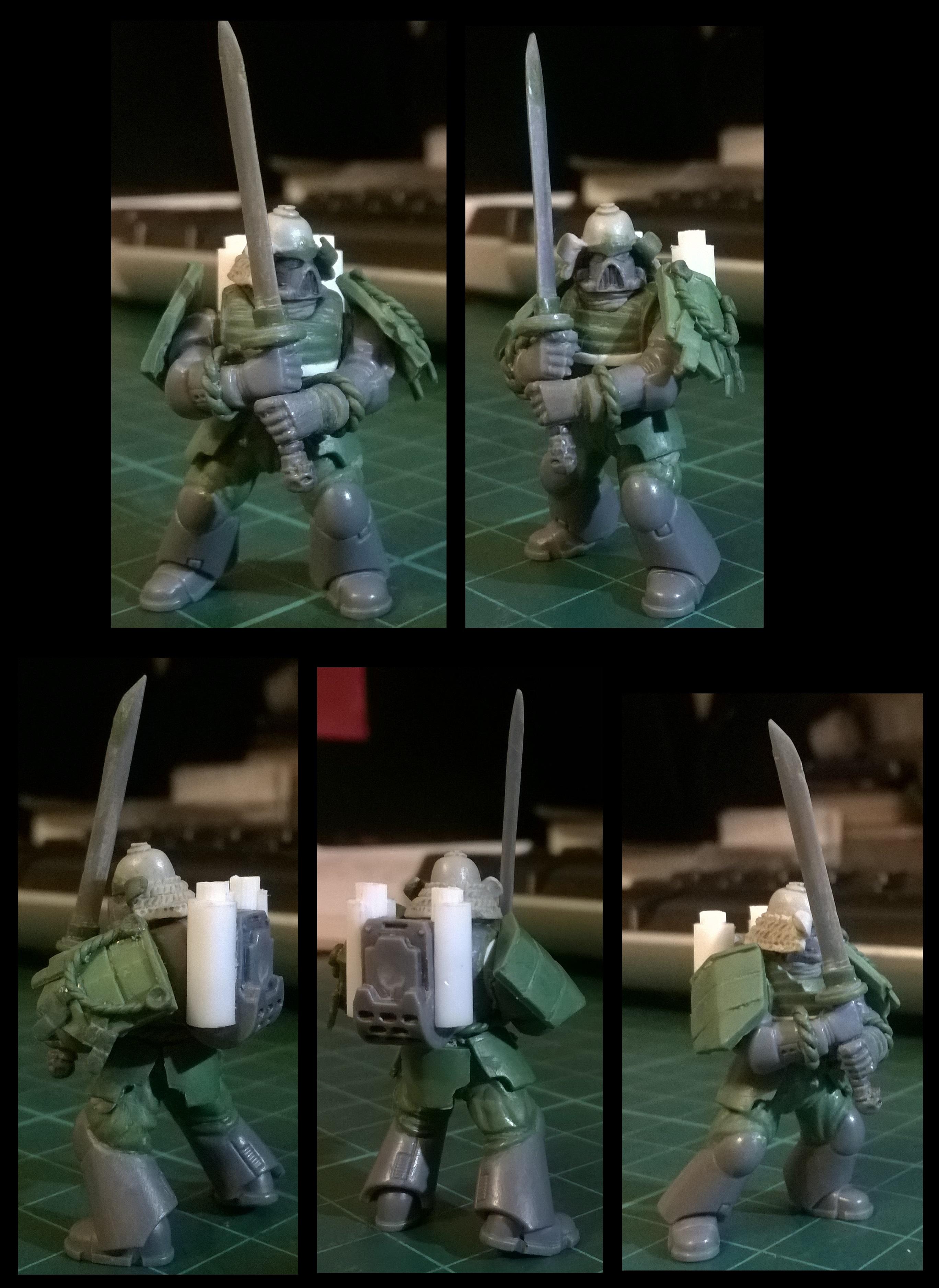 Blade, Custom, Green, Katana, Powerplant, Prototype, Samurai, Space, Space Marines, Stuff Backpack