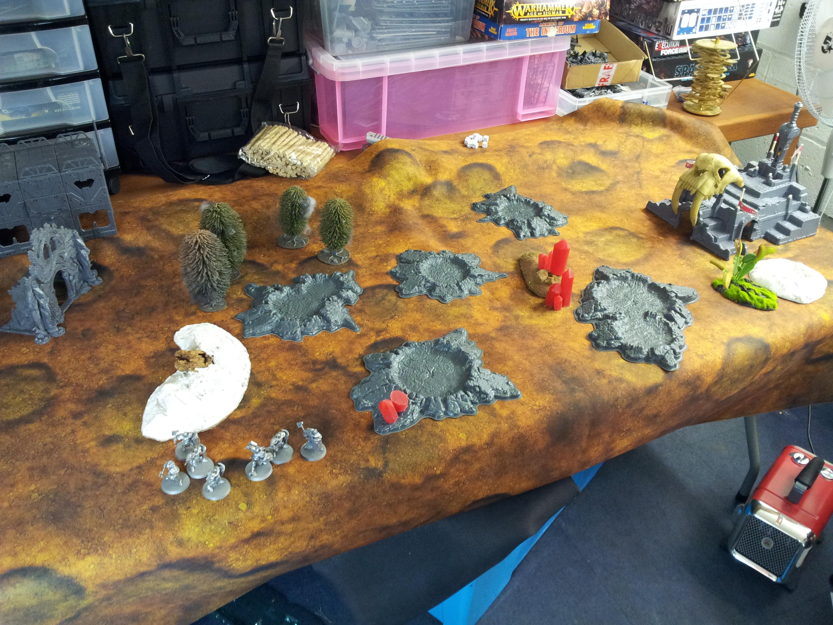 Gaming table setup