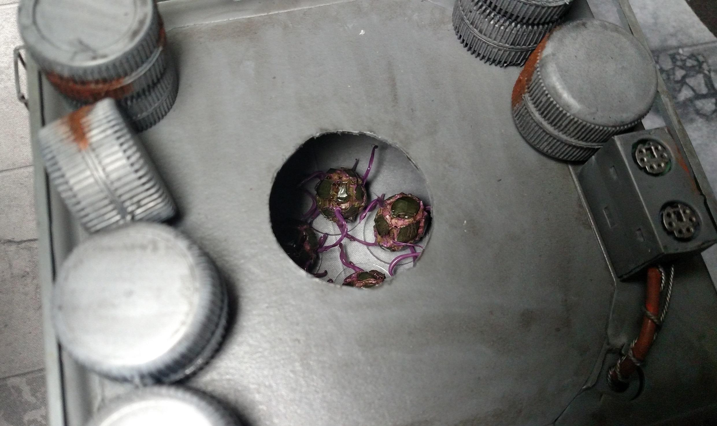 Trap door open