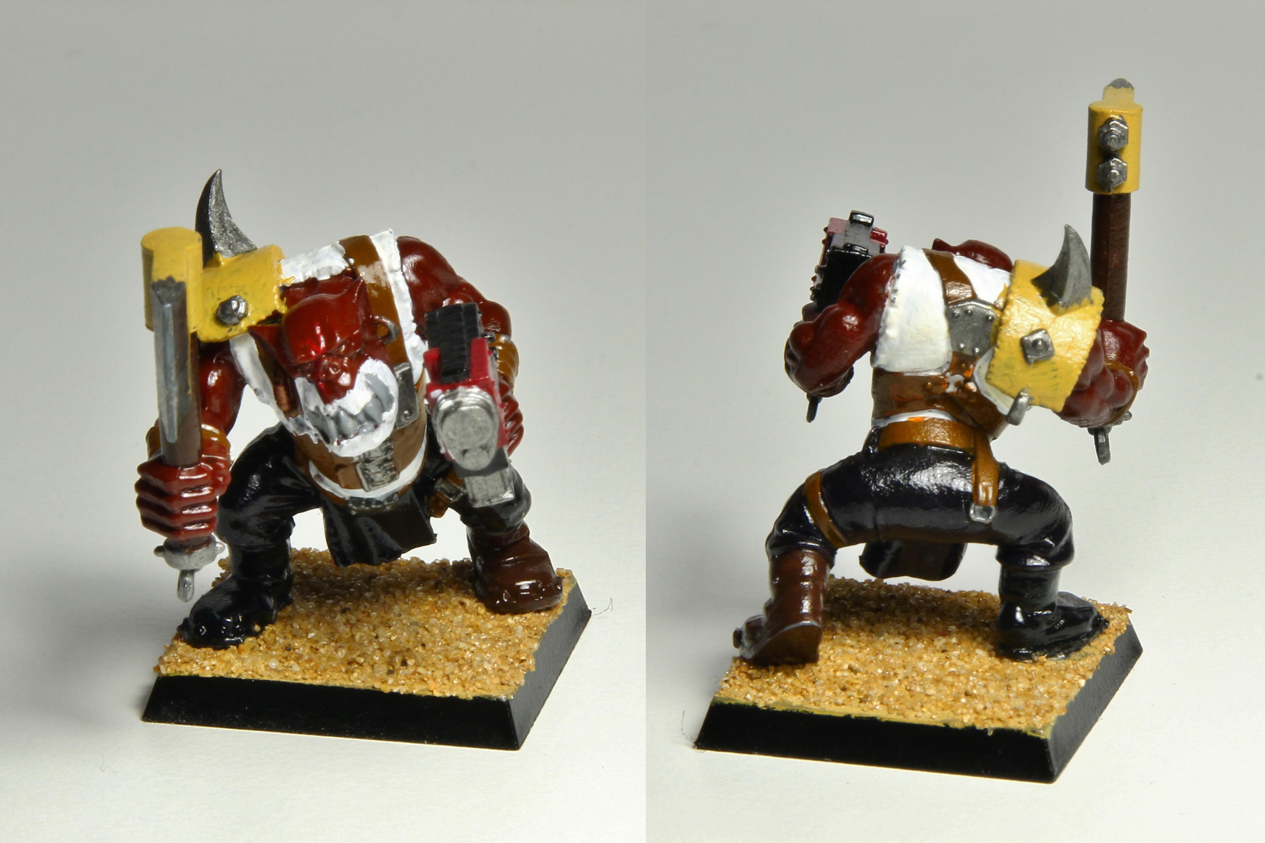 Big Shoota, Nob, Ork Mobs, Red Ork, Trukk Boyz