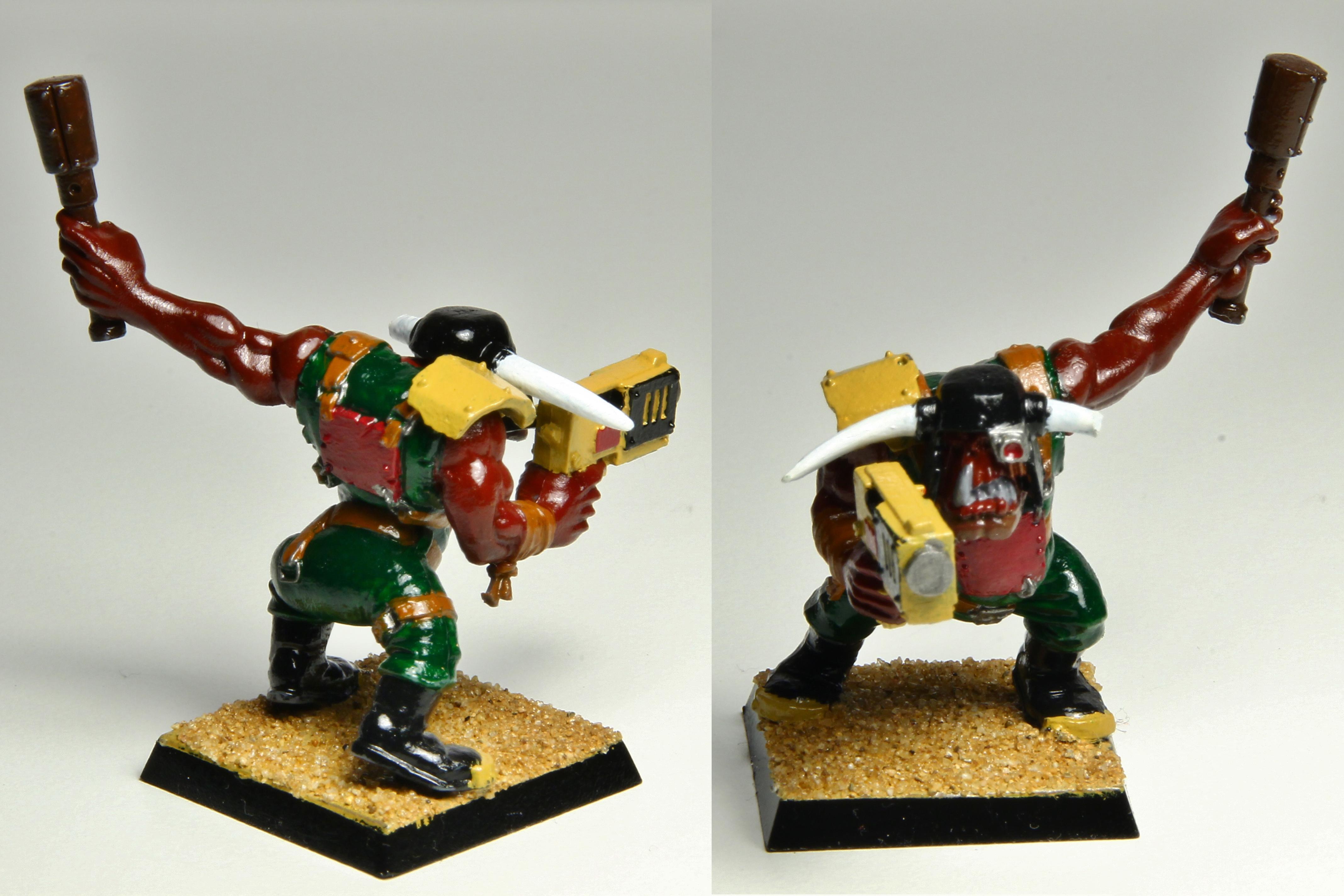 Big Shoota, Nob, Ork Mobs, Red Ork, Trukk Boyz